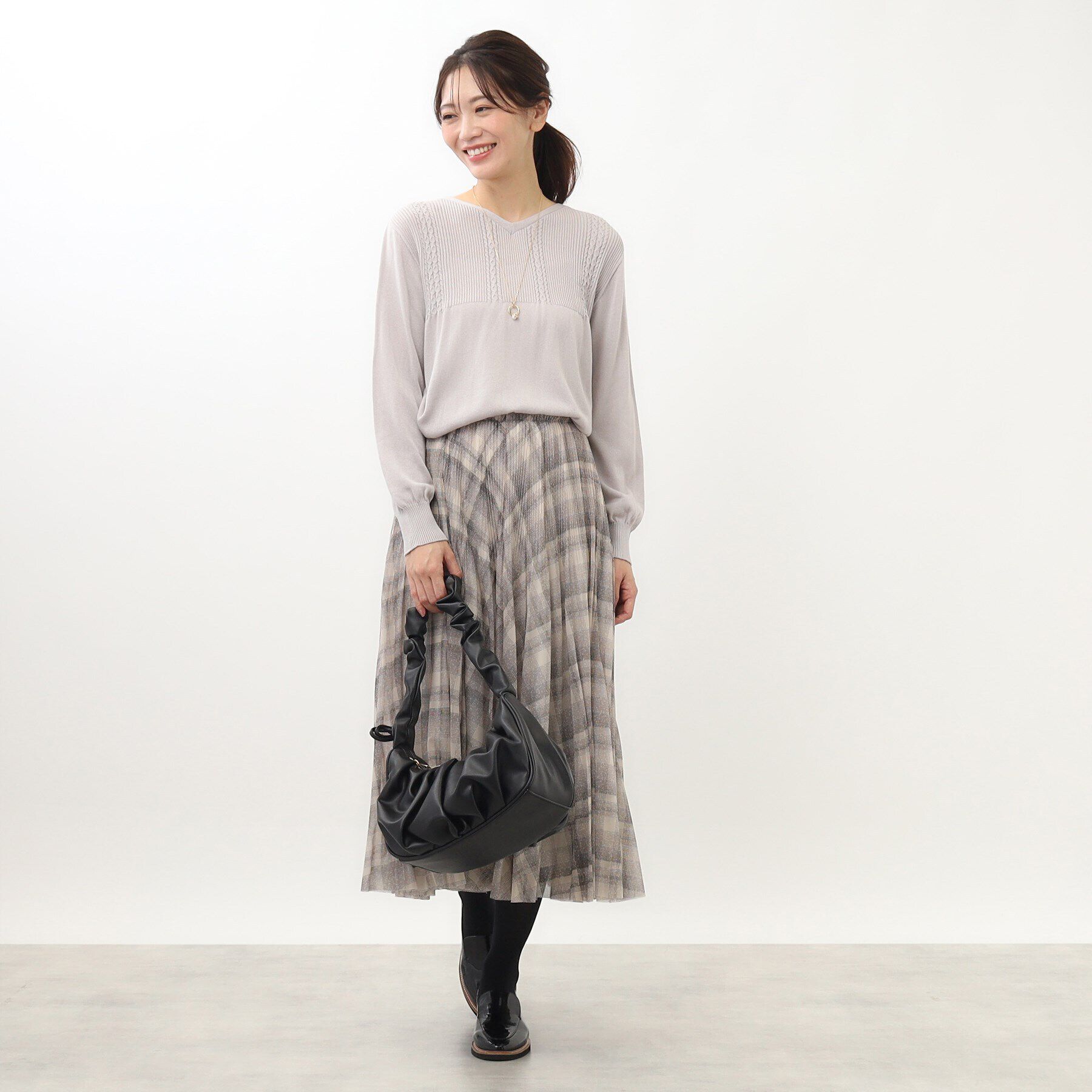 Reflect「【WEB限定カラーあり／洗える】薄手ホールガーメント（R）ニット」|ニット・セーター|