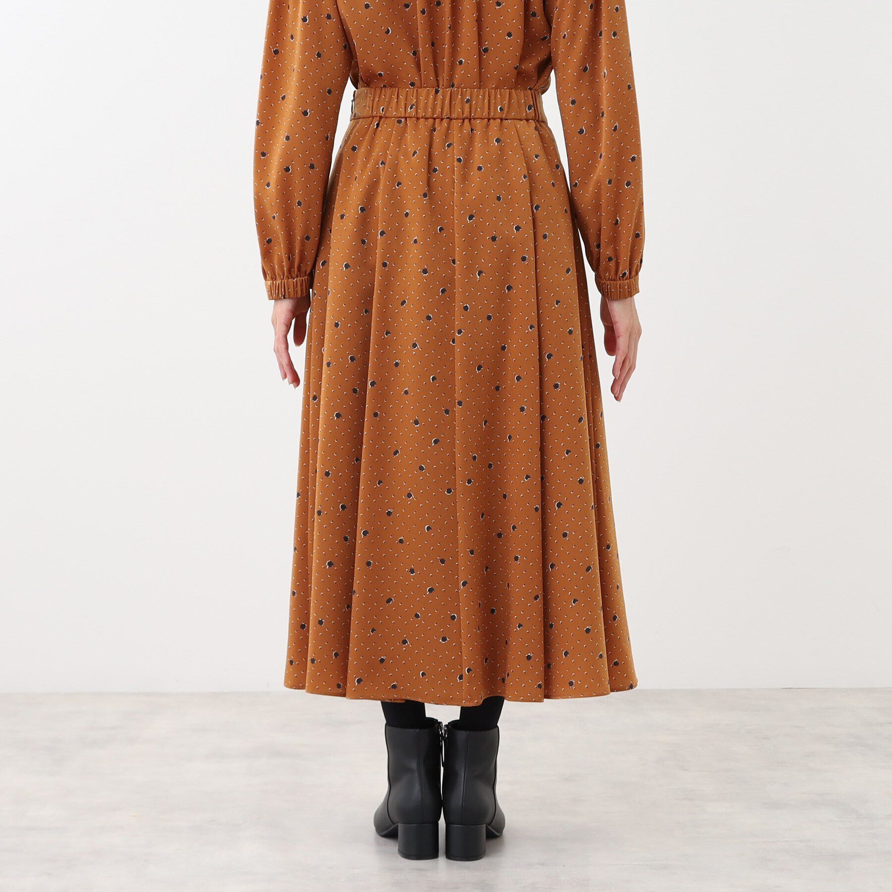 Reflect「【マシンウォッシュ可／セットアップ可】マーブルドットスカート」|スカート|