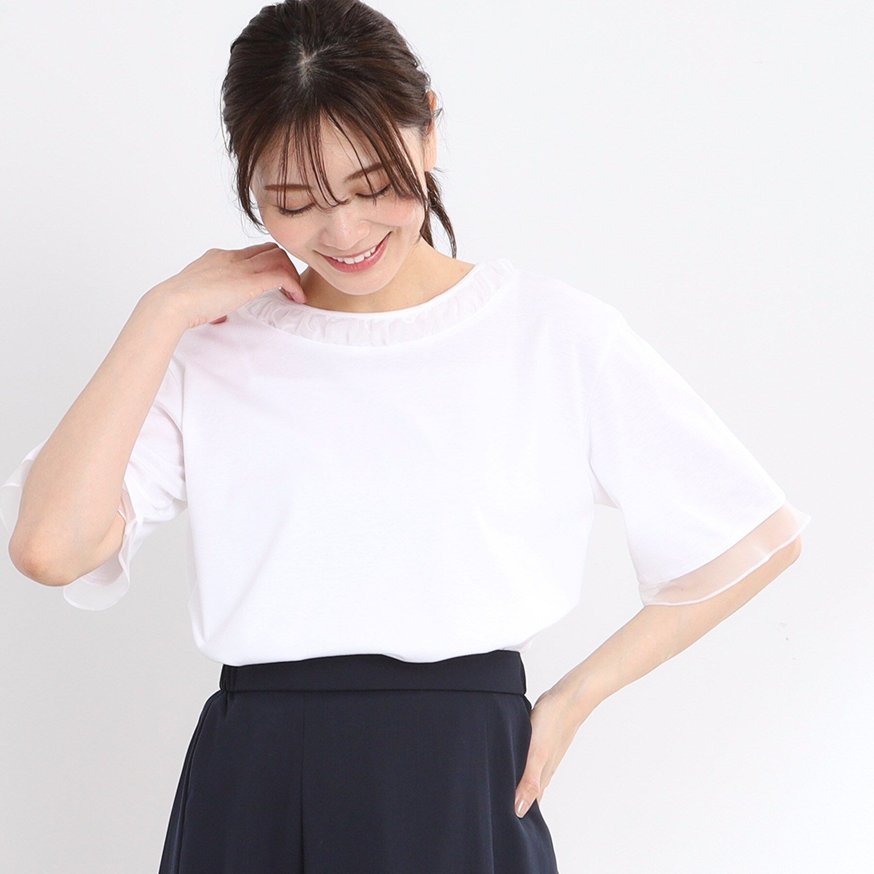 Reflect「【洗える】キレイめジャージプルオーバー」|Tシャツ・カットソー|