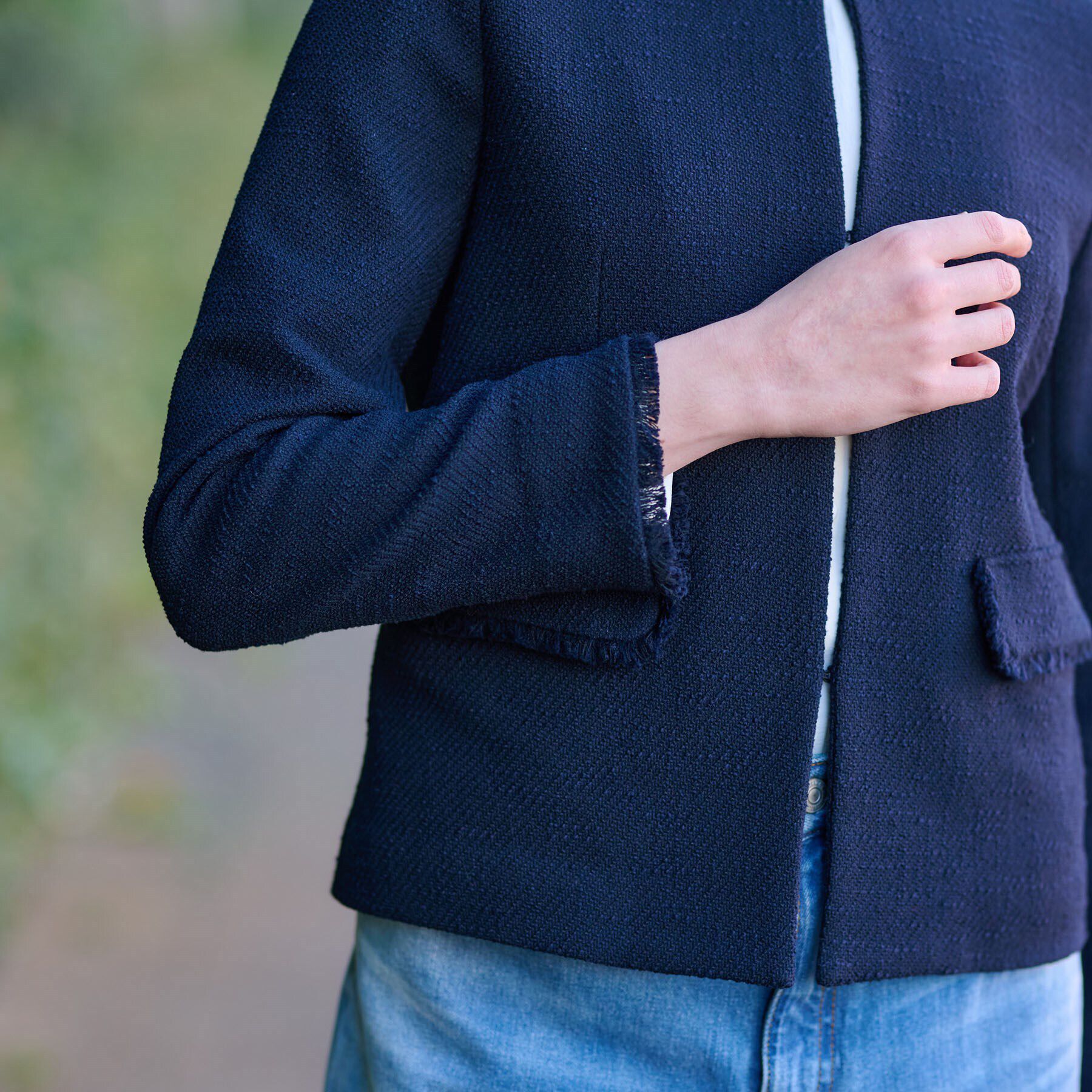 DRESSTERIOR「【セレモニー】オケージョンツイードジャケット」|ノーカラージャケット|