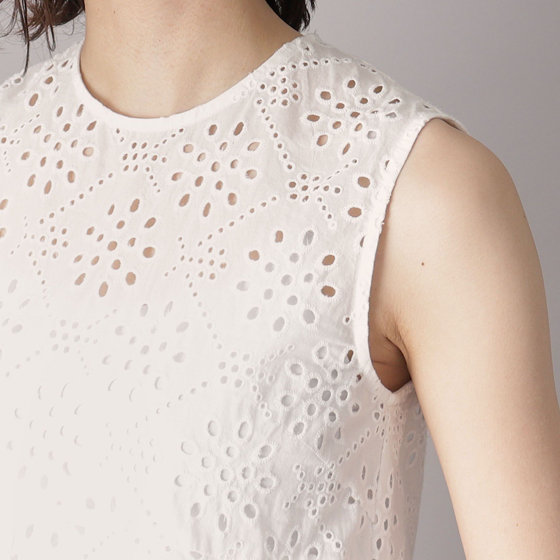 DRESSTERIOR「【コットン100％/洗える】カットワークレースブラウス」|シャツ・ブラウス|