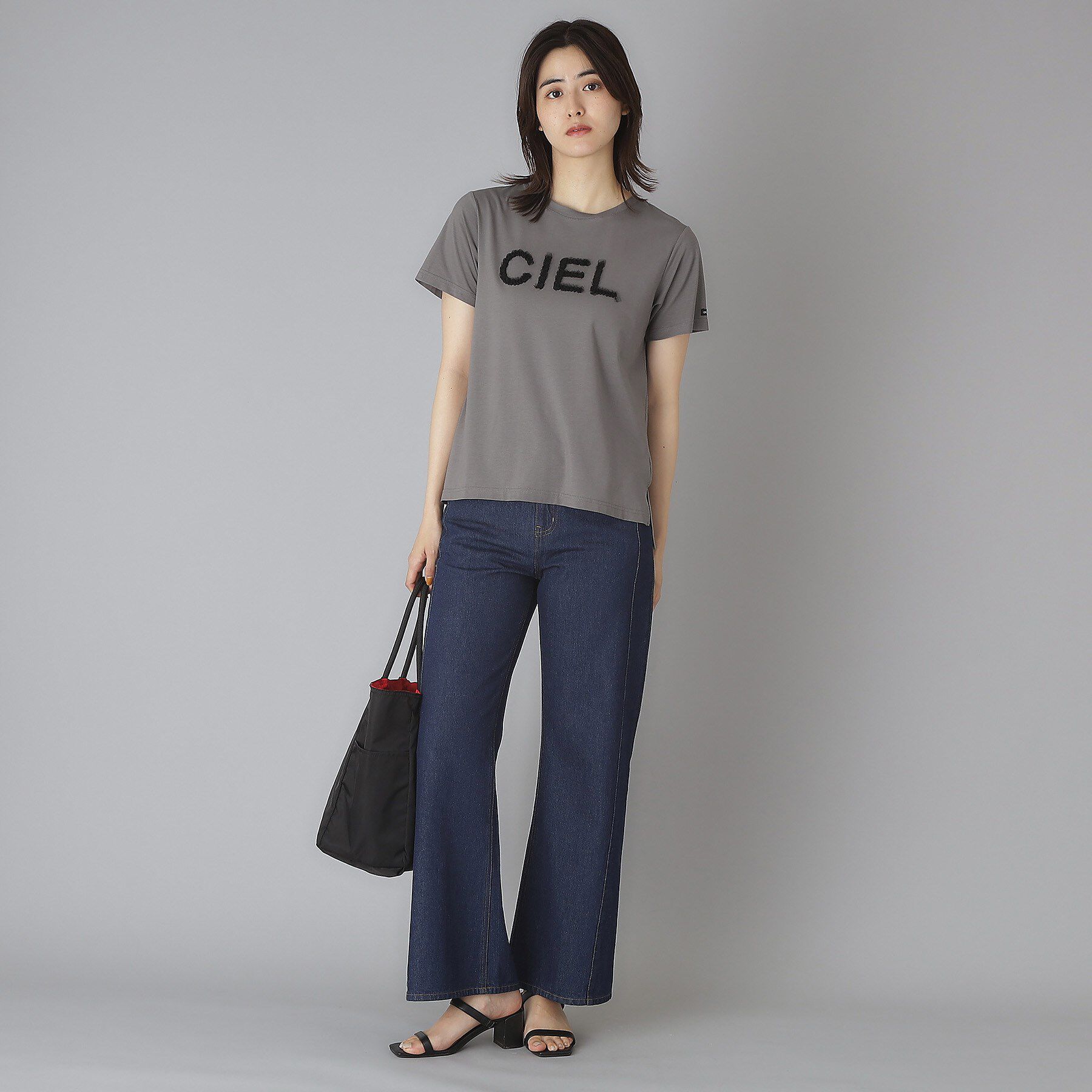 DRESSTERIOR「クリア天竺チュールCIELロゴTシャツ」|Tシャツ・カットソー|