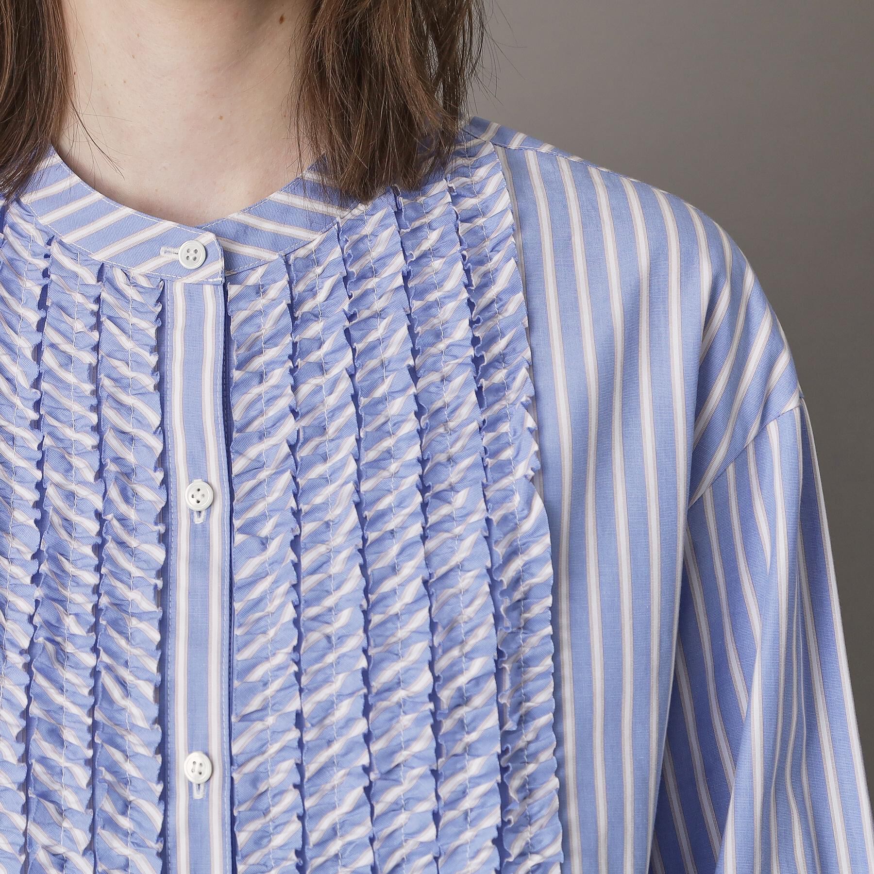 DRESSTERIOR「フロントフリルブラウス」|シャツ・ブラウス|