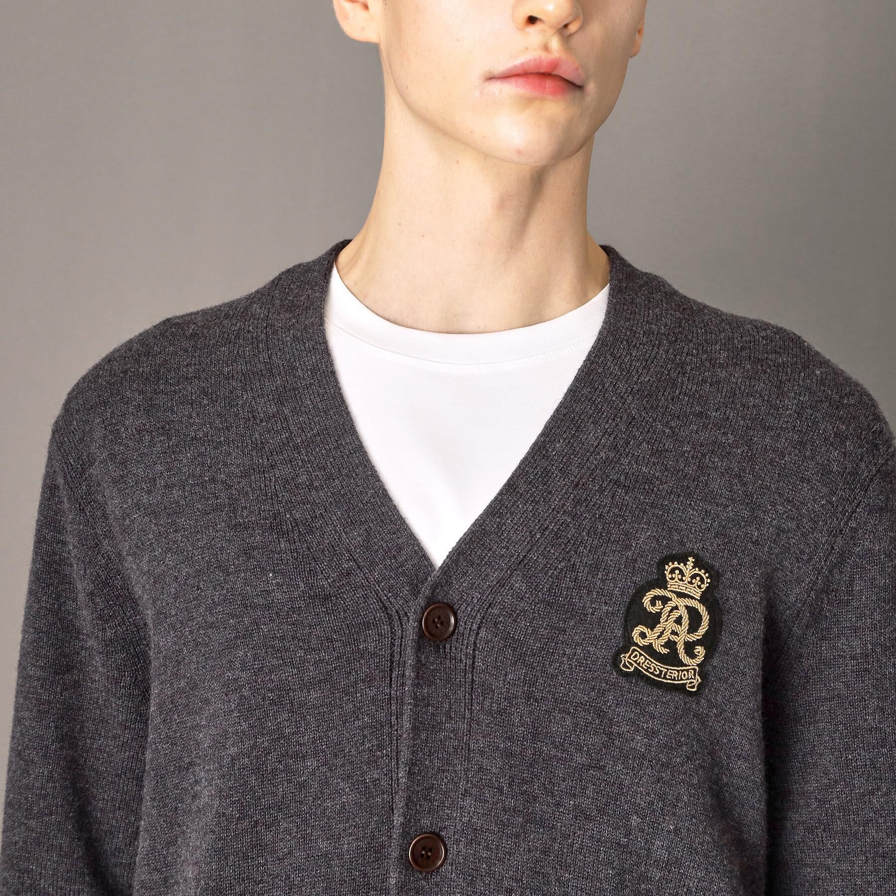 DRESSTERIOR「ウォッシャブル エンブレムカーディガン」|カーディガン|