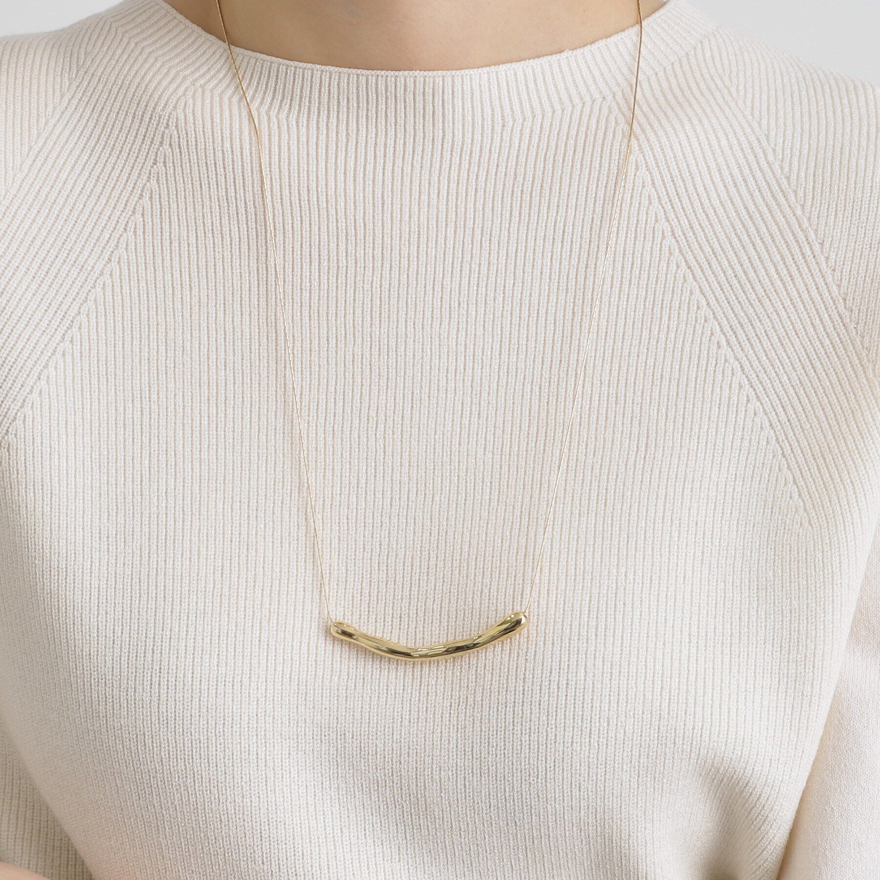 grove「ニュアンスメタルバースライドネックレス」|ネックレス|