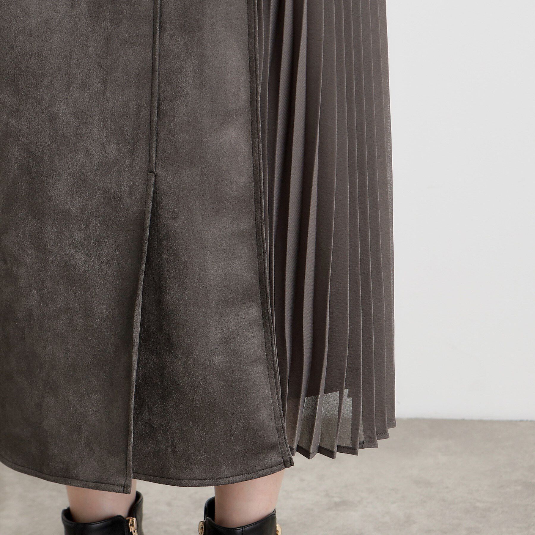 grove「マシュマロタッチサイドプリ―ツワンピース」|ワンピース|