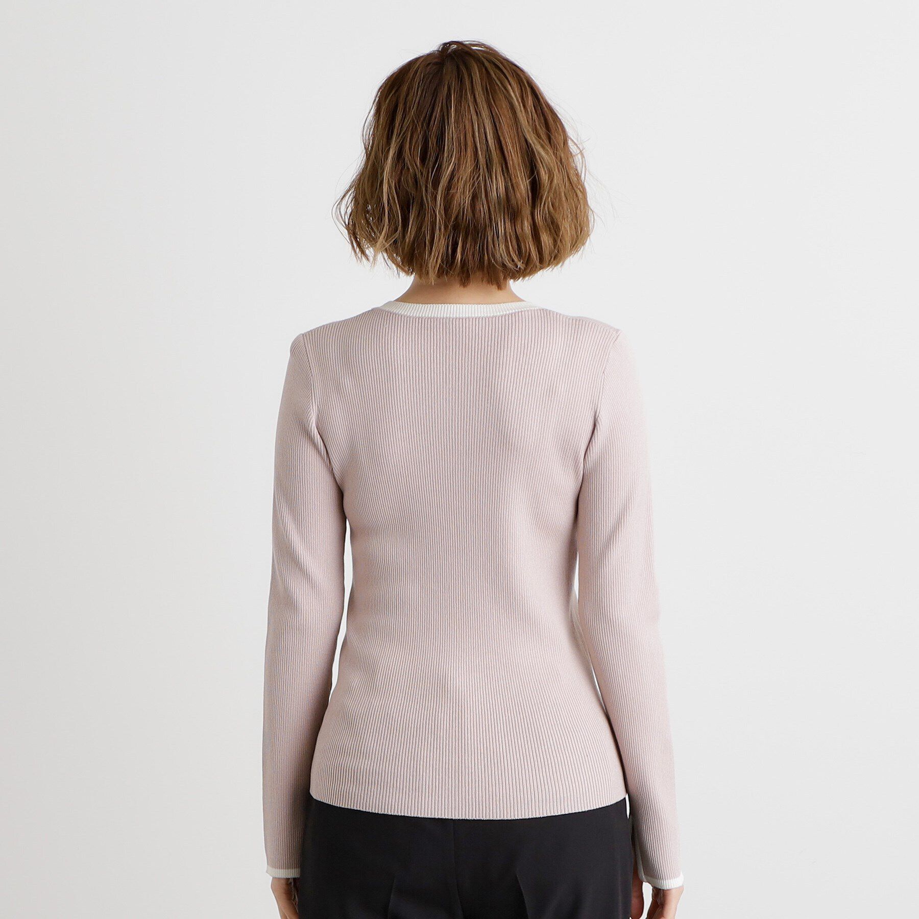 grove「【抗ピル／MW】リブニットプルオーバー」|ニット・セーター|