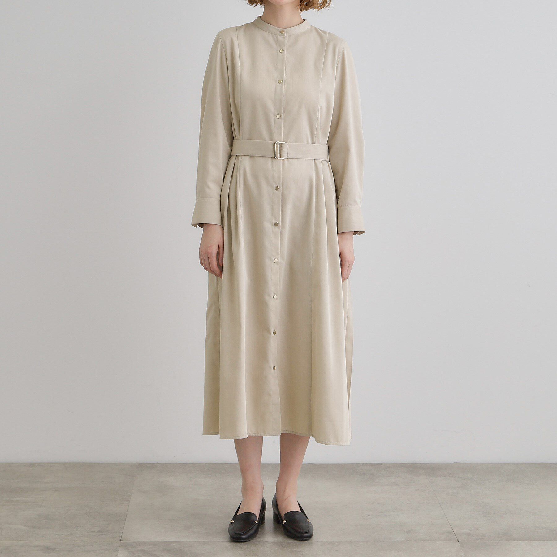 grove「バックプリーツシャツワンピース」|ワンピース|