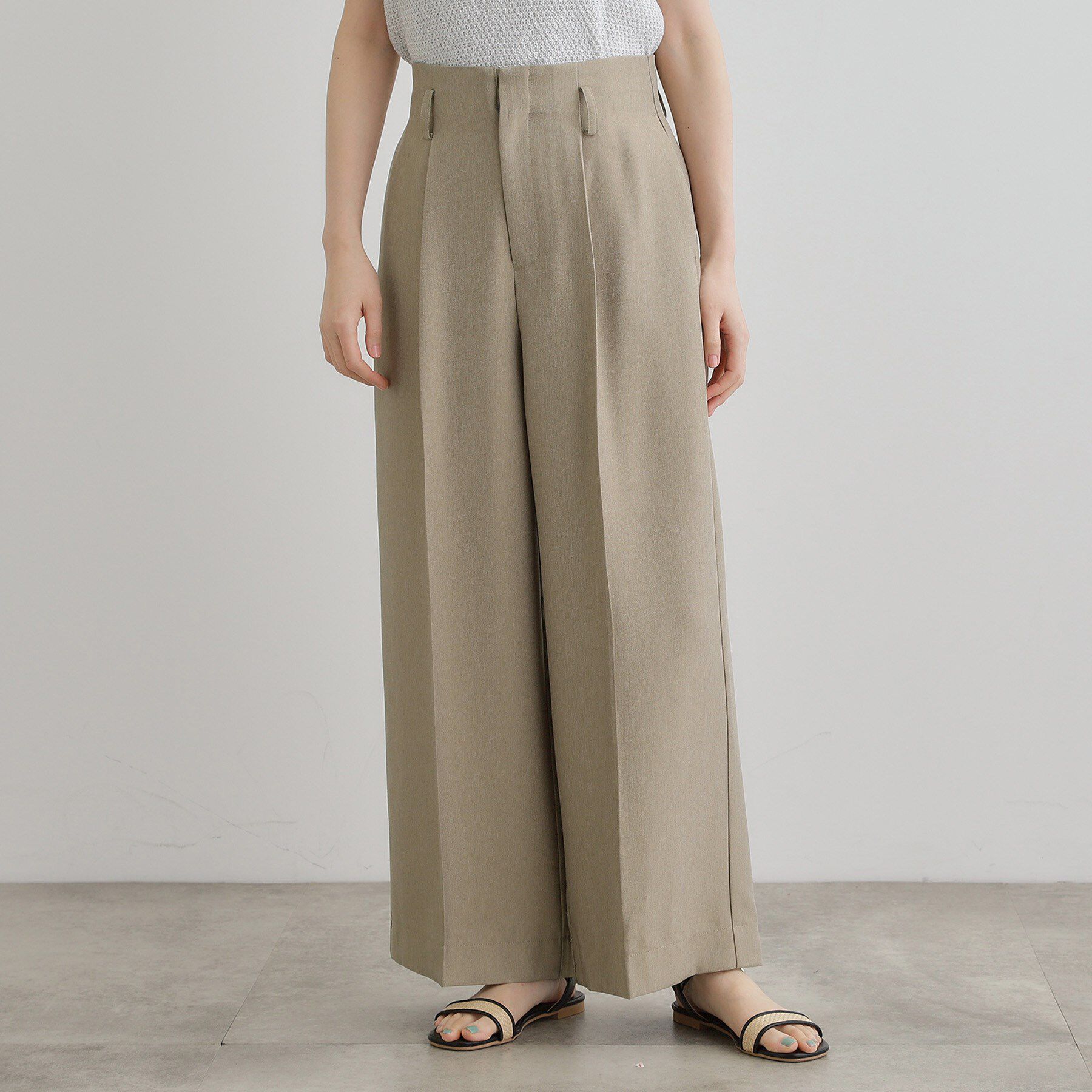 grove「デニムライクベルト付きワイドパンツ」|その他|