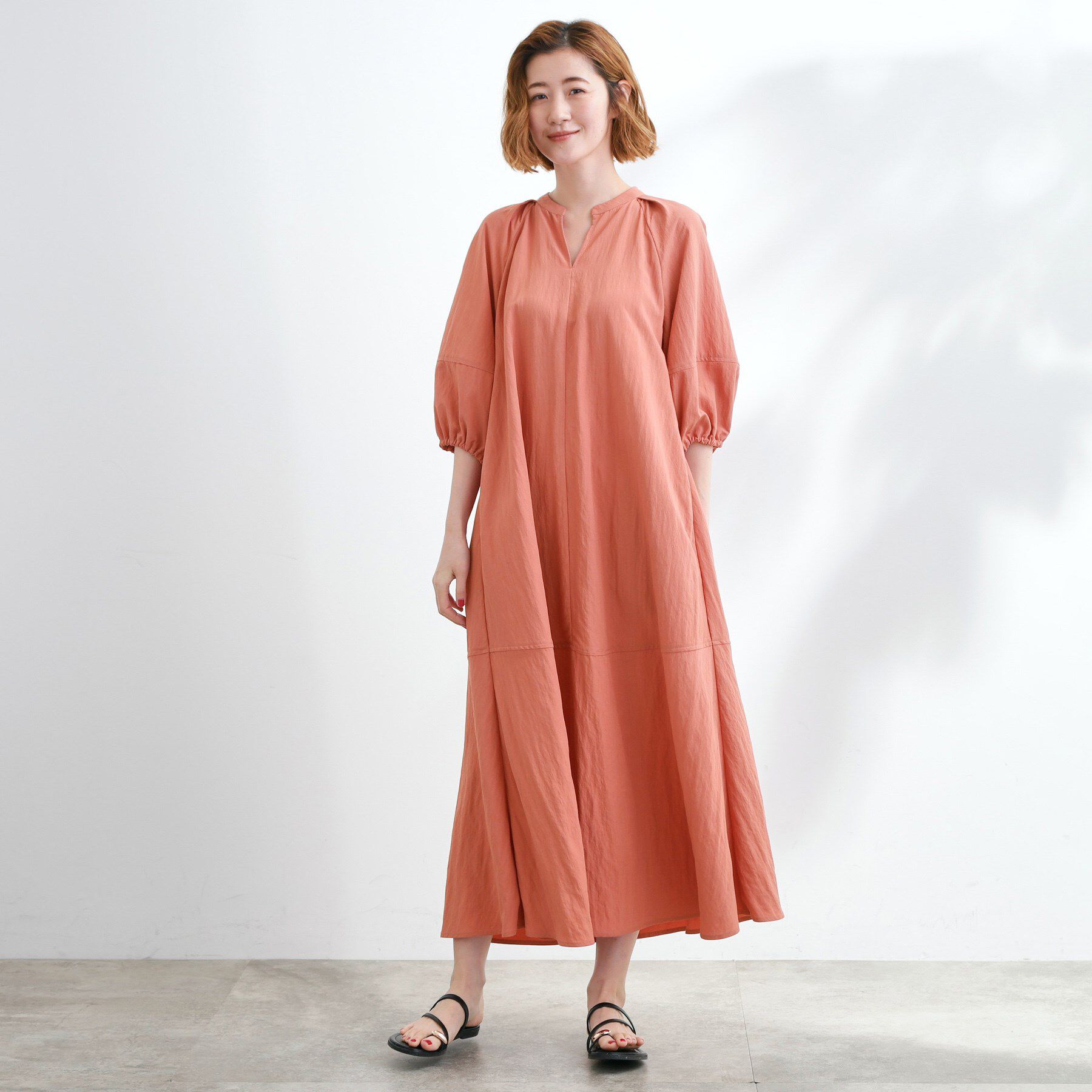 grove「お洒落で快適 ラグランスリーブワンピース」|ワンピース|