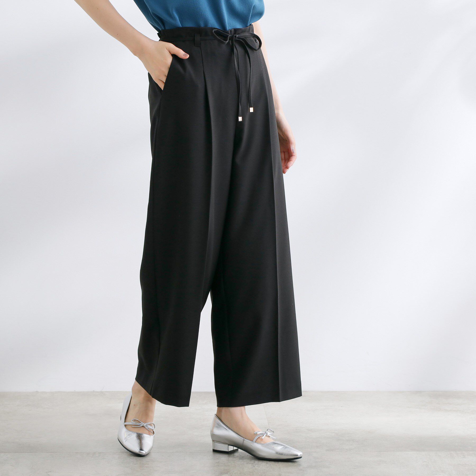 grove「美バランスが叶う　ハイウエストワイドパンツ」|その他|ブラック(019)