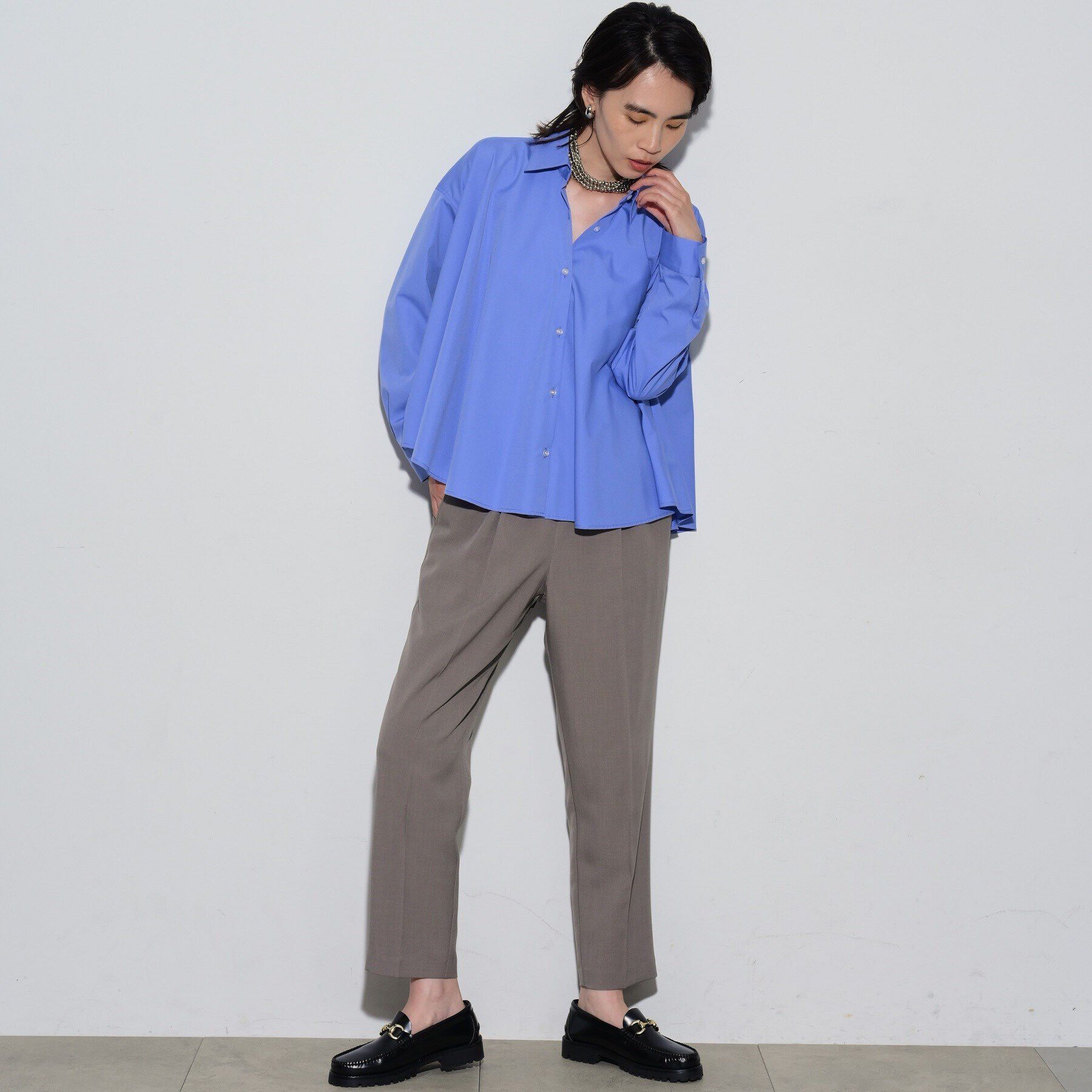 GALLEST「フレアブロードシャツ」|シャツ・ブラウス|