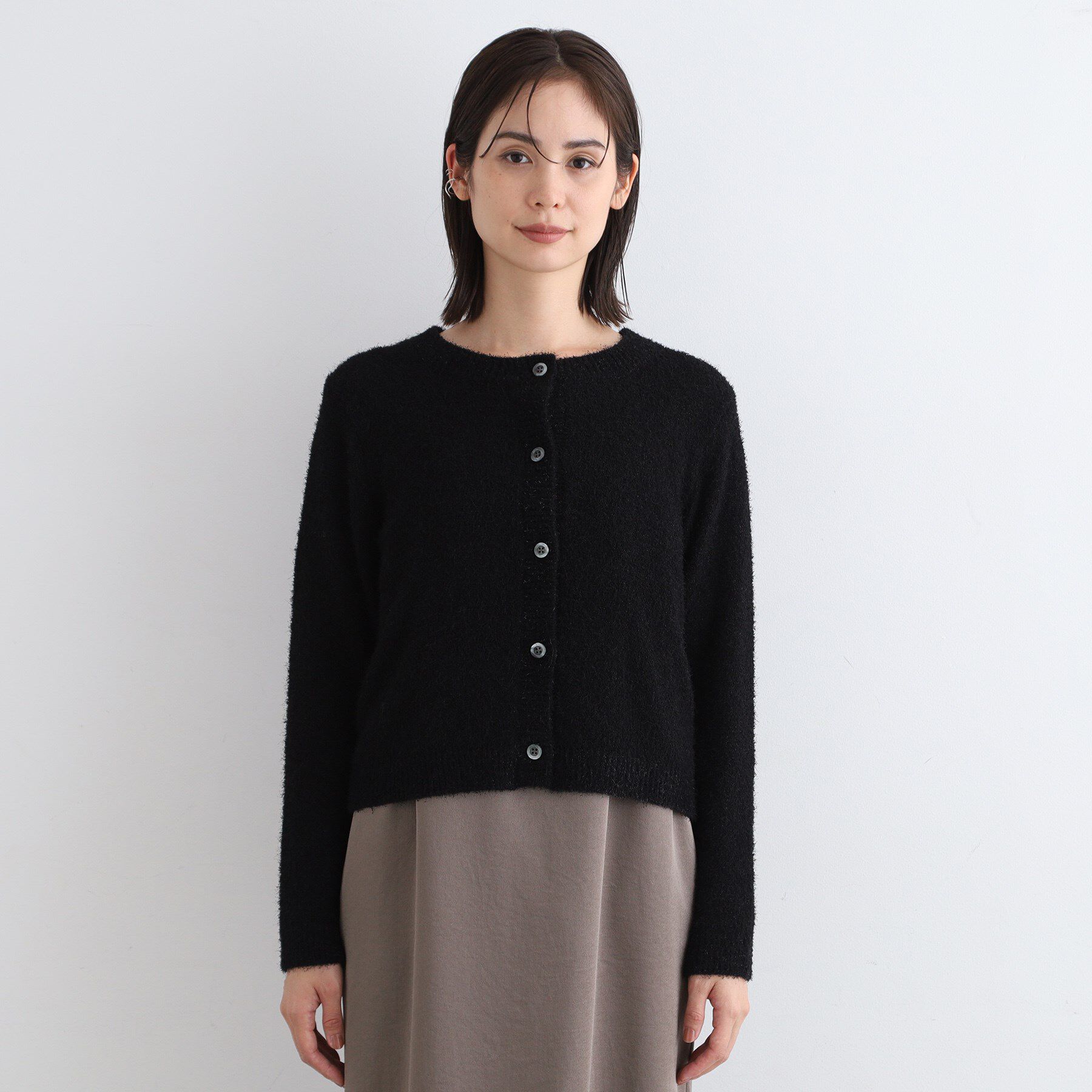 INDIVI「【トレンド】カールラメカーディガンニット」|カーディガン|