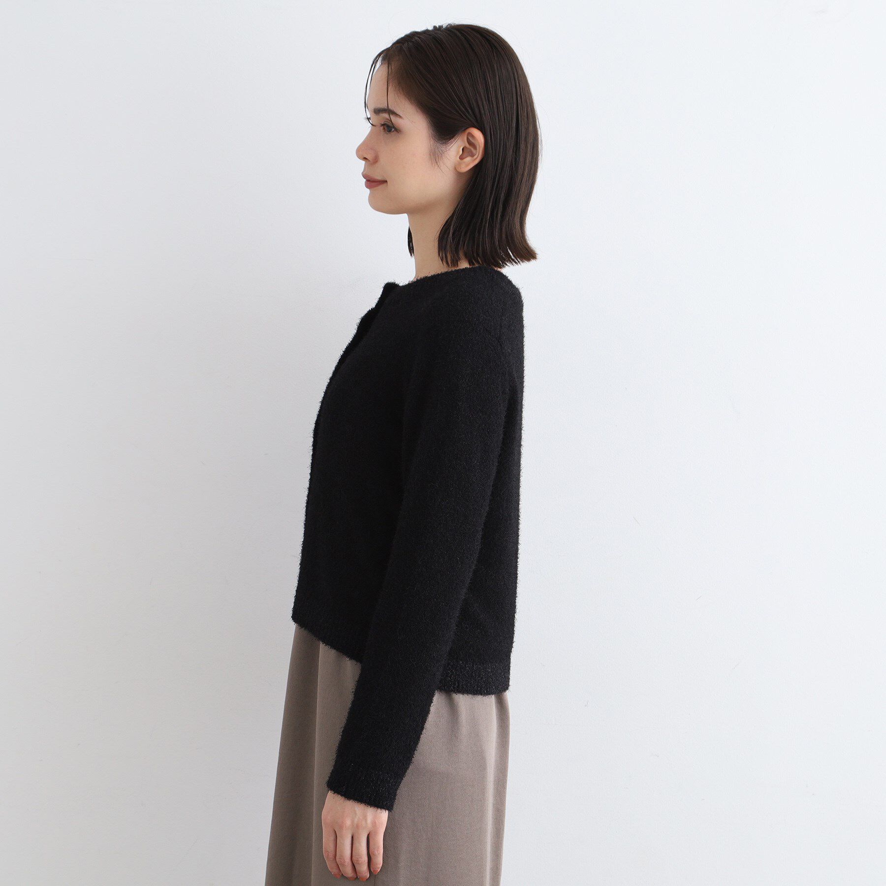 INDIVI「【トレンド】カールラメカーディガンニット」|カーディガン|