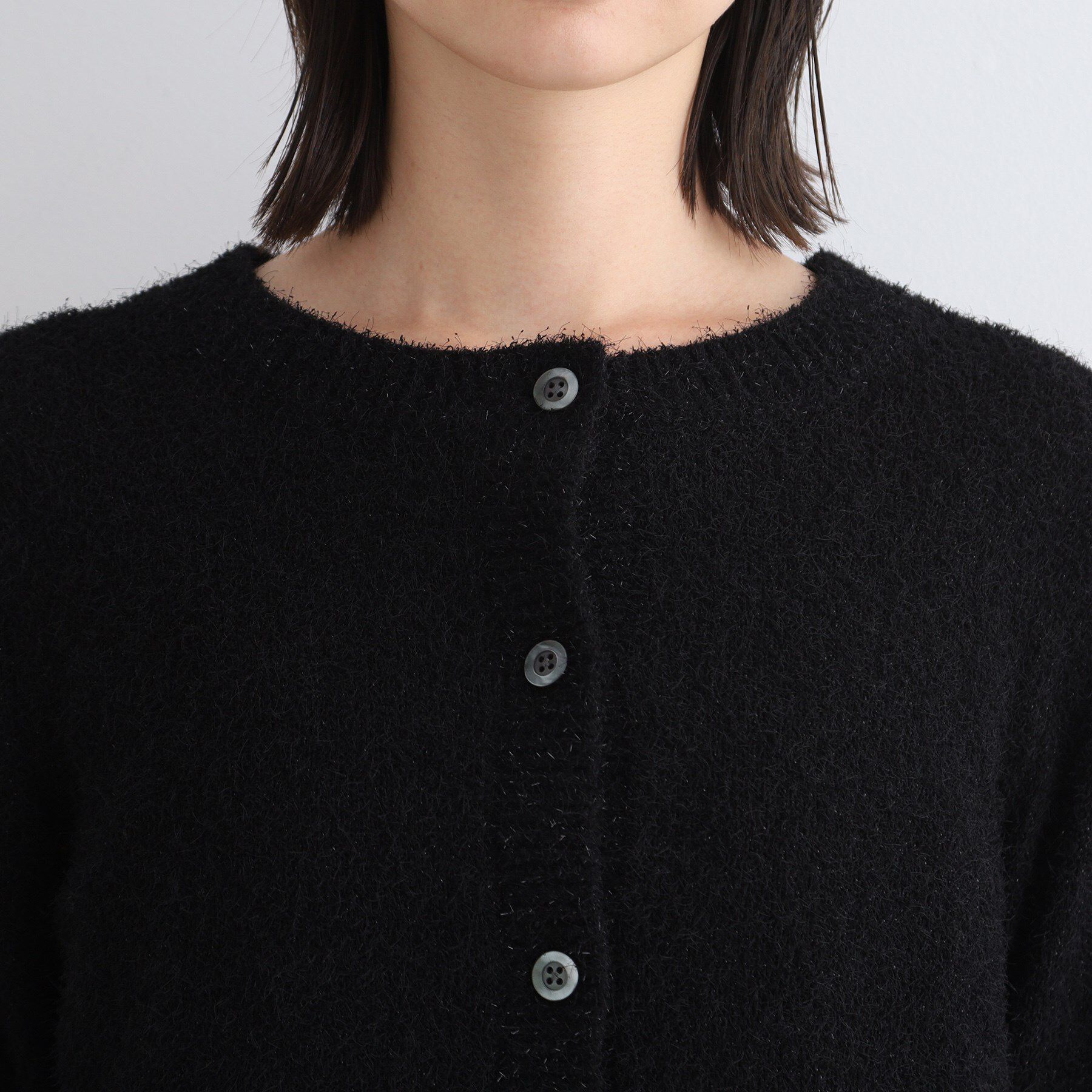 INDIVI「【トレンド】カールラメカーディガンニット」|カーディガン|