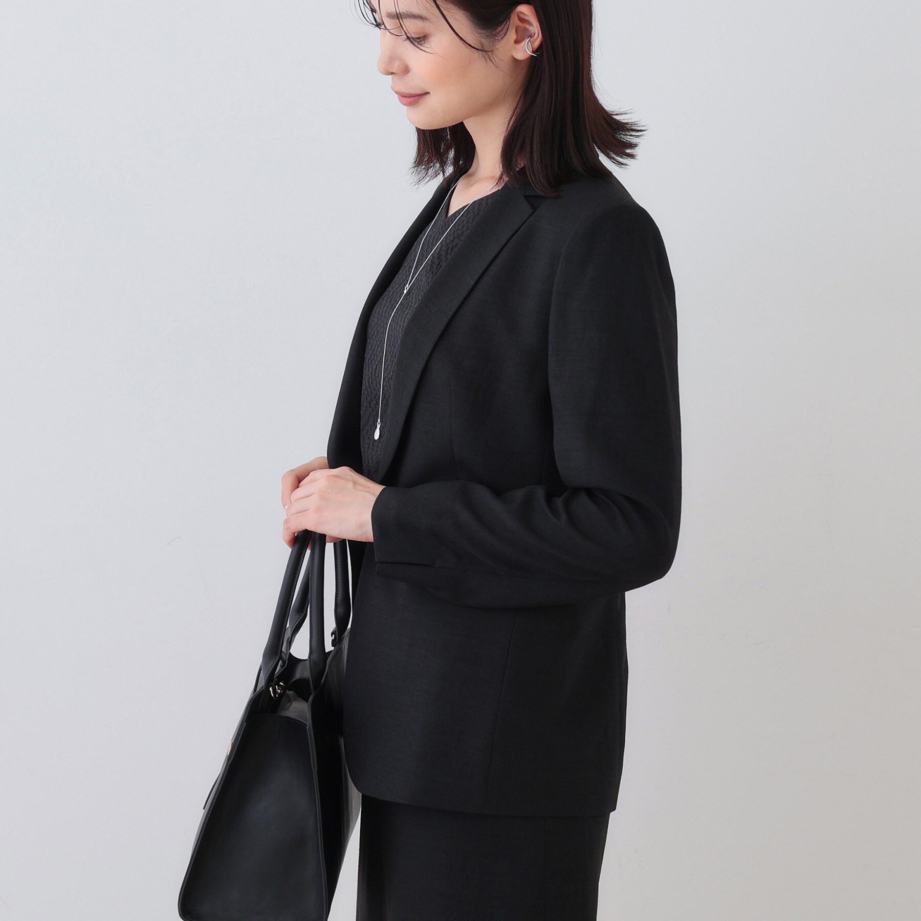 INDIVI「【日本製】リネンライクテーラードジャケット」|テーラードジャケット|