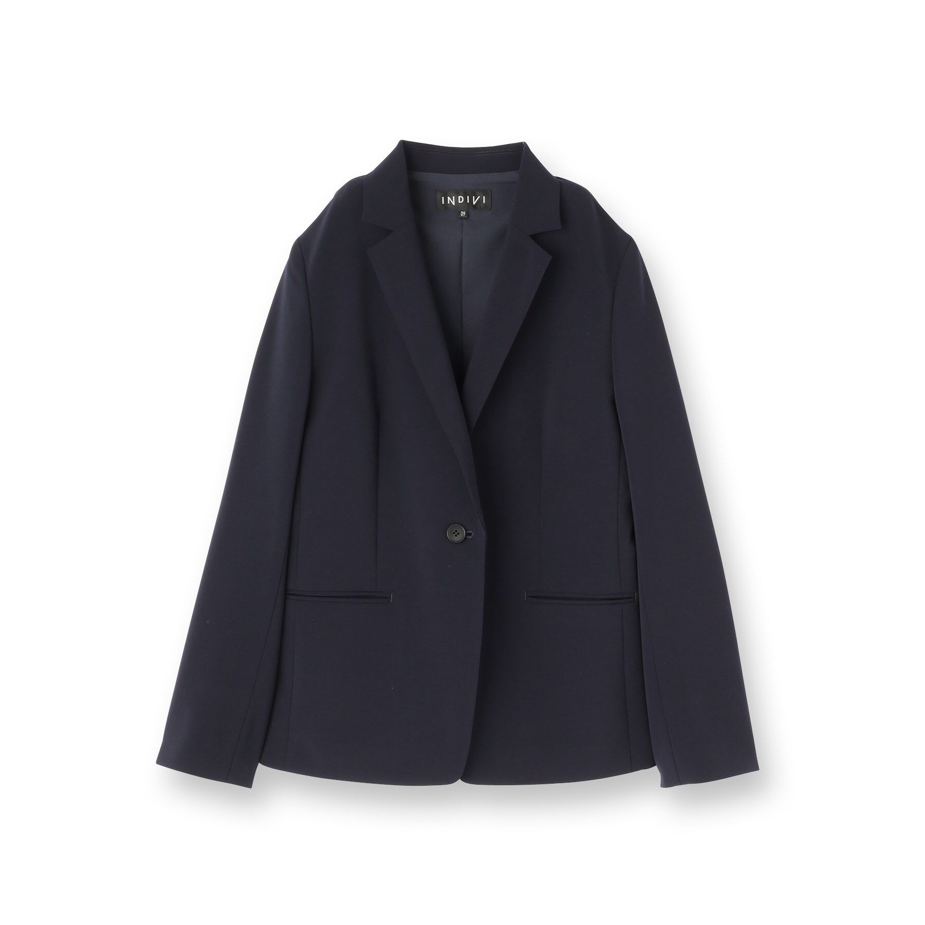 INDIVI「【通勤スーツ／洗える】ストレッチテーラードカラージャケット」|スーツ|