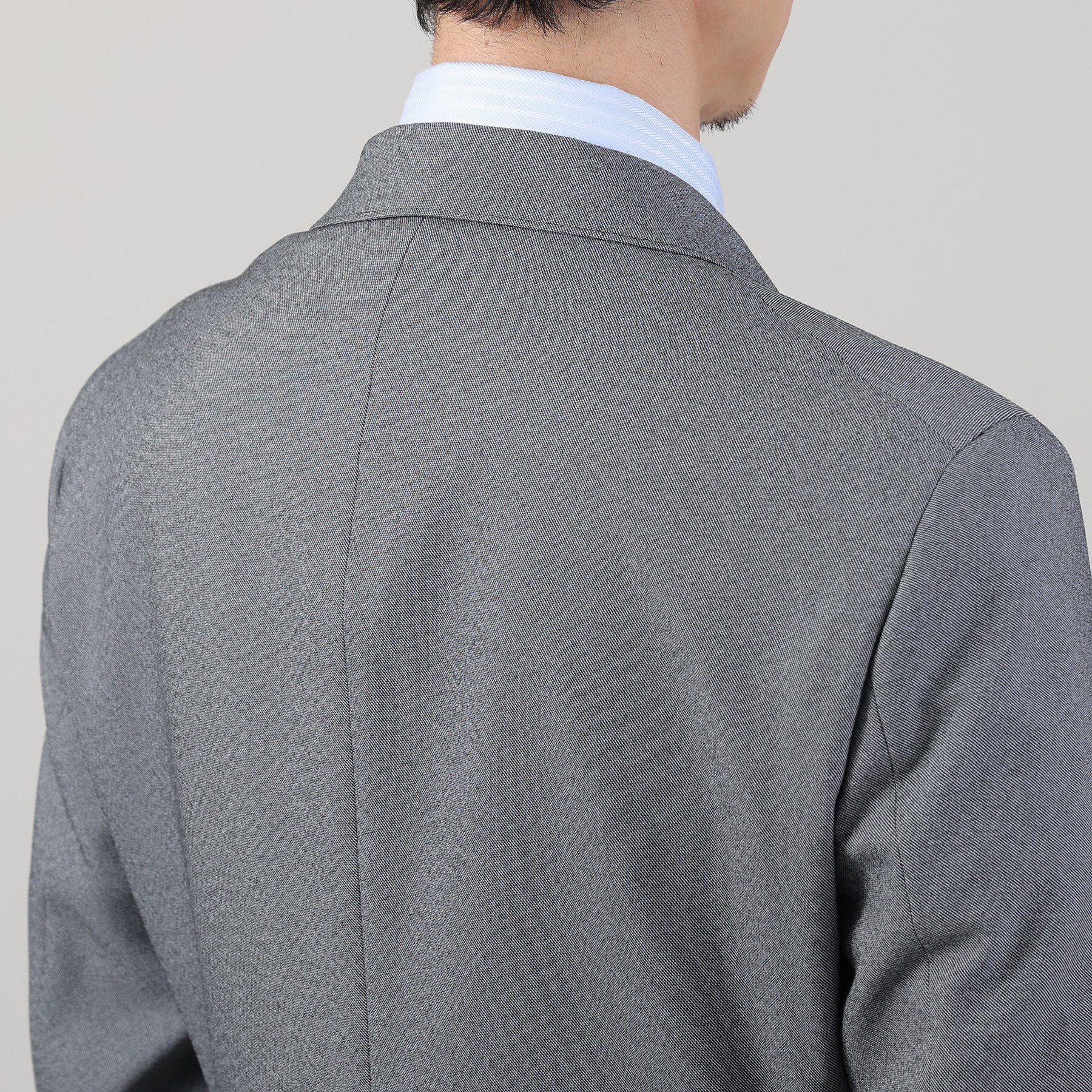 TAKEO KIKUCHI「【ONOFF/セットアップ対応】メランジ シャークスキン ストレッチジャケット」|テーラードジャケット|