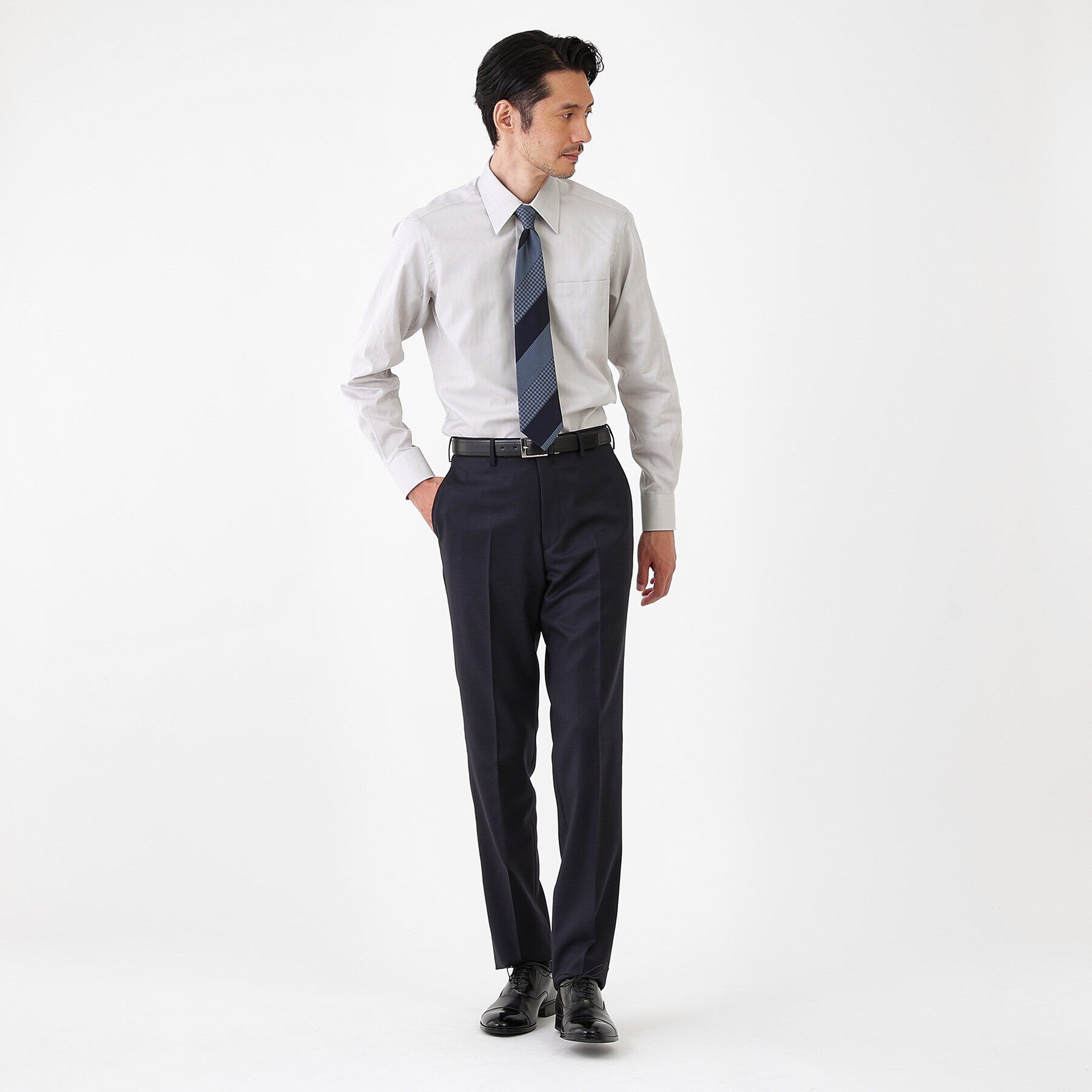 TAKEO KIKUCHI「【Made in JAPAN】ブライト ヘリンボン ドレスシャツ」|シャツ・ブラウス|