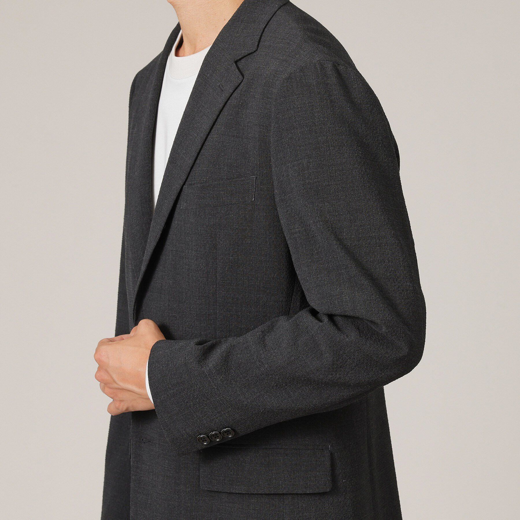 TAKEO KIKUCHI「オータム サッカー ジャケット」|テーラードジャケット|