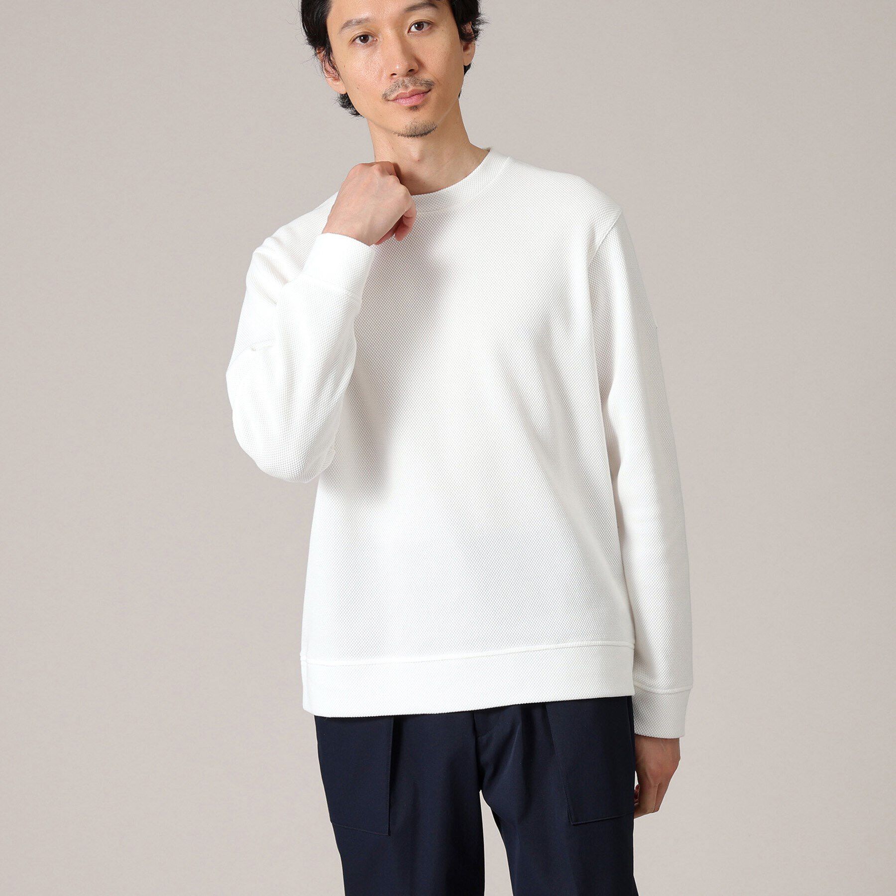 TAKEO KIKUCHI「【尾州織】クルーネック カットソー」|Tシャツ・カットソー|