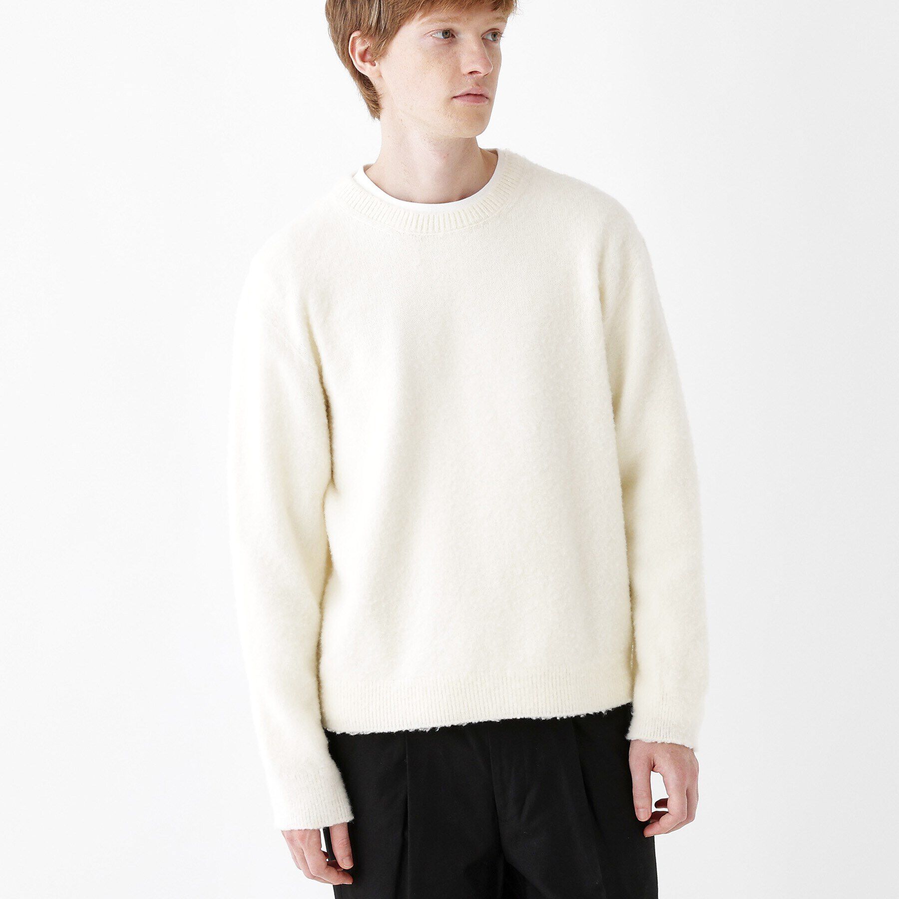 TAKEO KIKUCHI「【THE FLAGSHIP】シャギーニット プルオーバー」|ニット・セーター|ｱｲﾎﾞﾘｰ(004)