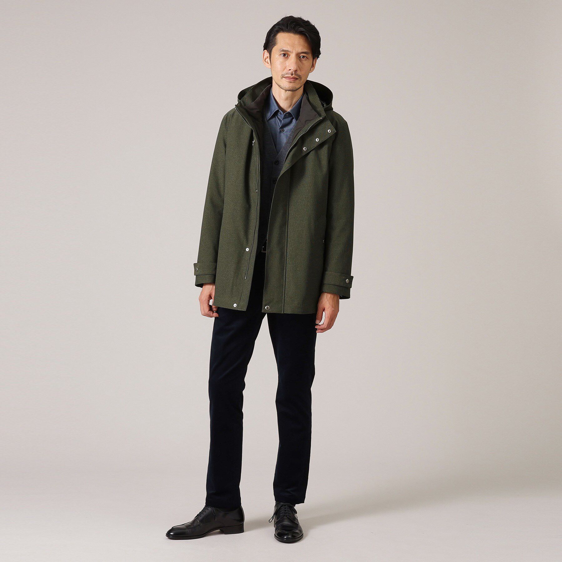 TAKEO KIKUCHI「【3WAY】ドビー ダウンライナー付 ブルゾン」|ブルゾン・スタジャン|