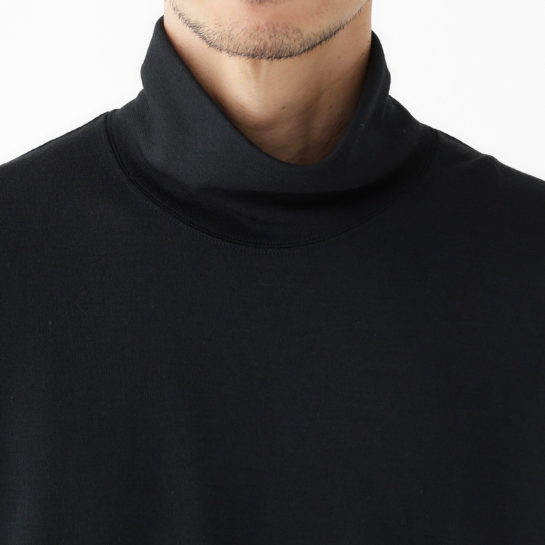 TAKEO KIKUCHI「【THE FLAGSHIP】ウール混 オフネック プルオーバー」|Tシャツ・カットソー|