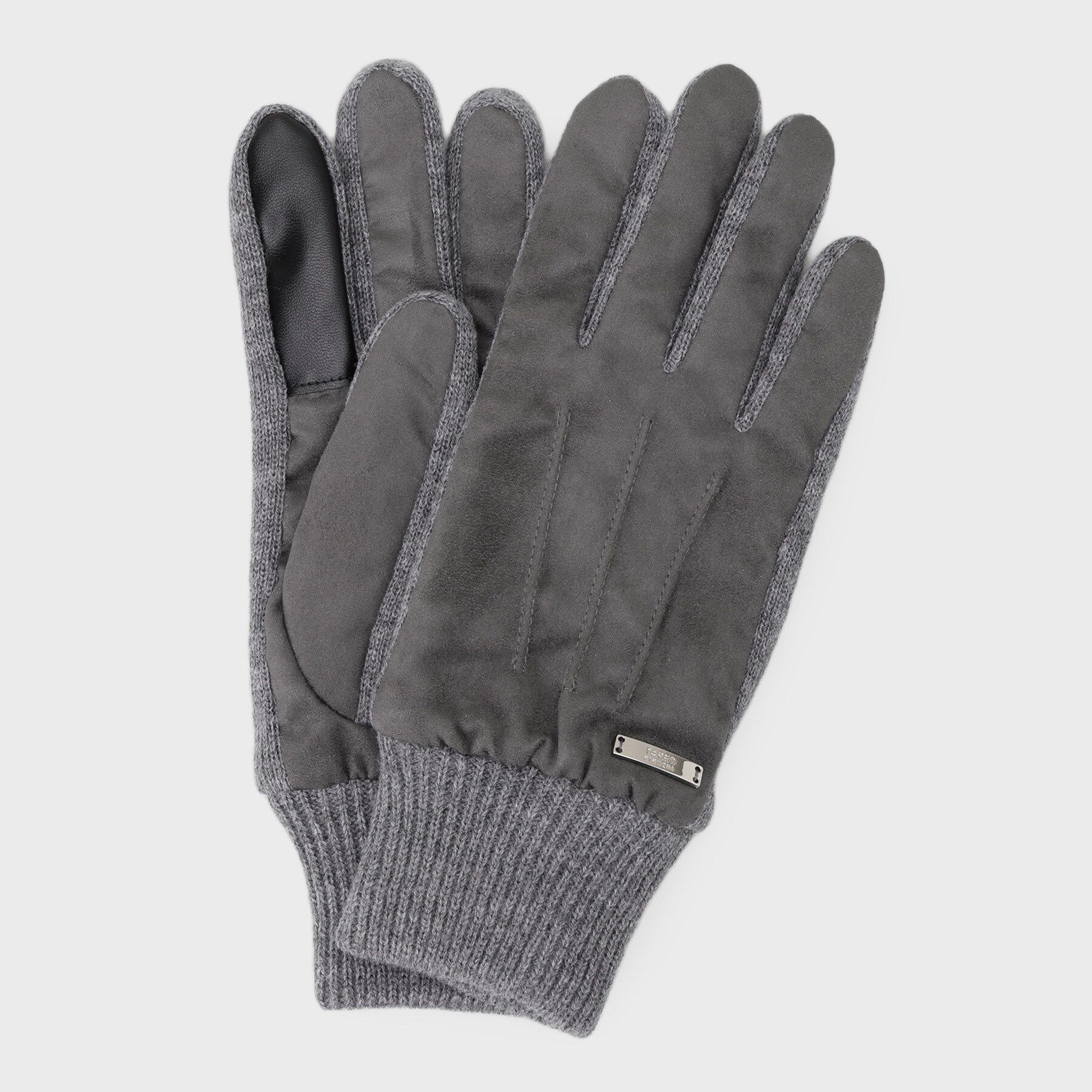 TAKEO KIKUCHI「スエード調ニットコンビ ウォッシャブルグローブ」|手袋|