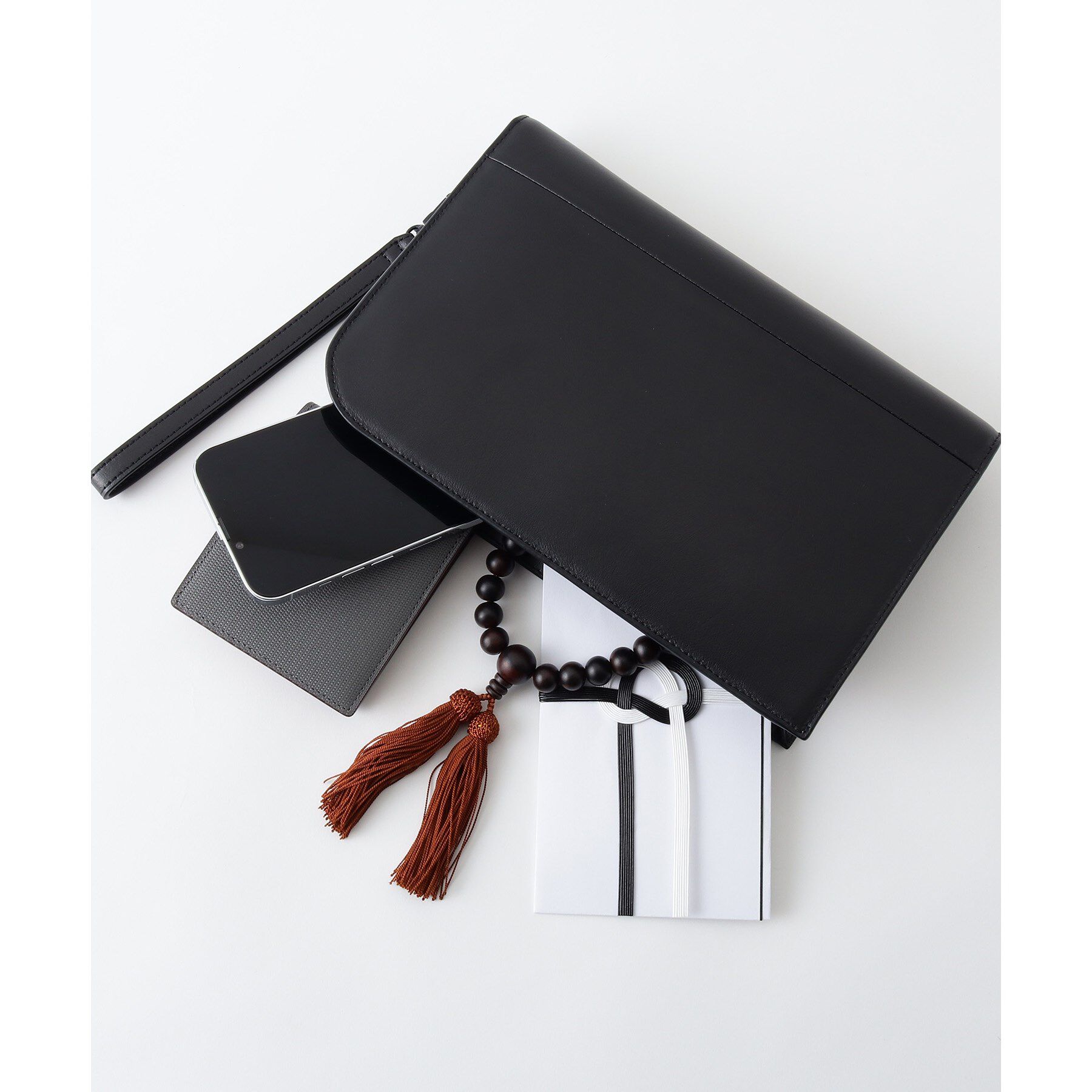 tk.TAKEO KIKUCHI「リアルレザークラッチ（冠婚葬祭OK）」|クラッチバッグ|