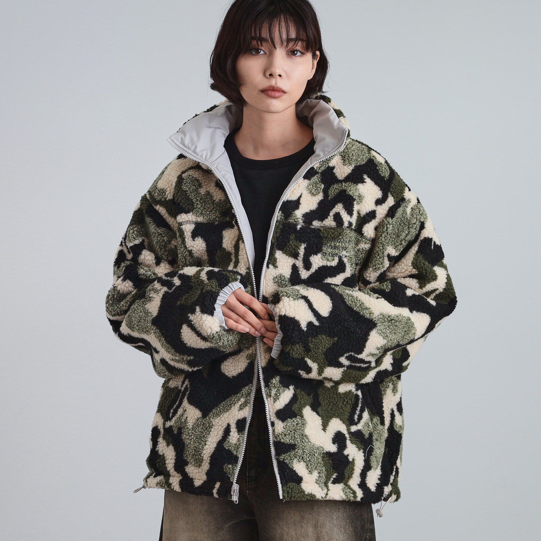 tk.TAKEO KIKUCHI「【WEB限定】リバーシブルボアブルゾン」|ブルゾン・スタジャン|