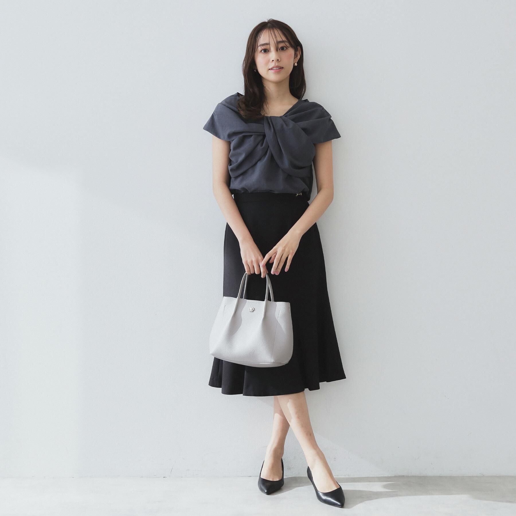 index「ビッグリボンショールブラウス【洗濯機洗い可/吸水速乾/防シワ/抗ピル/イージーアイロン】」|シャツ・ブラウス|