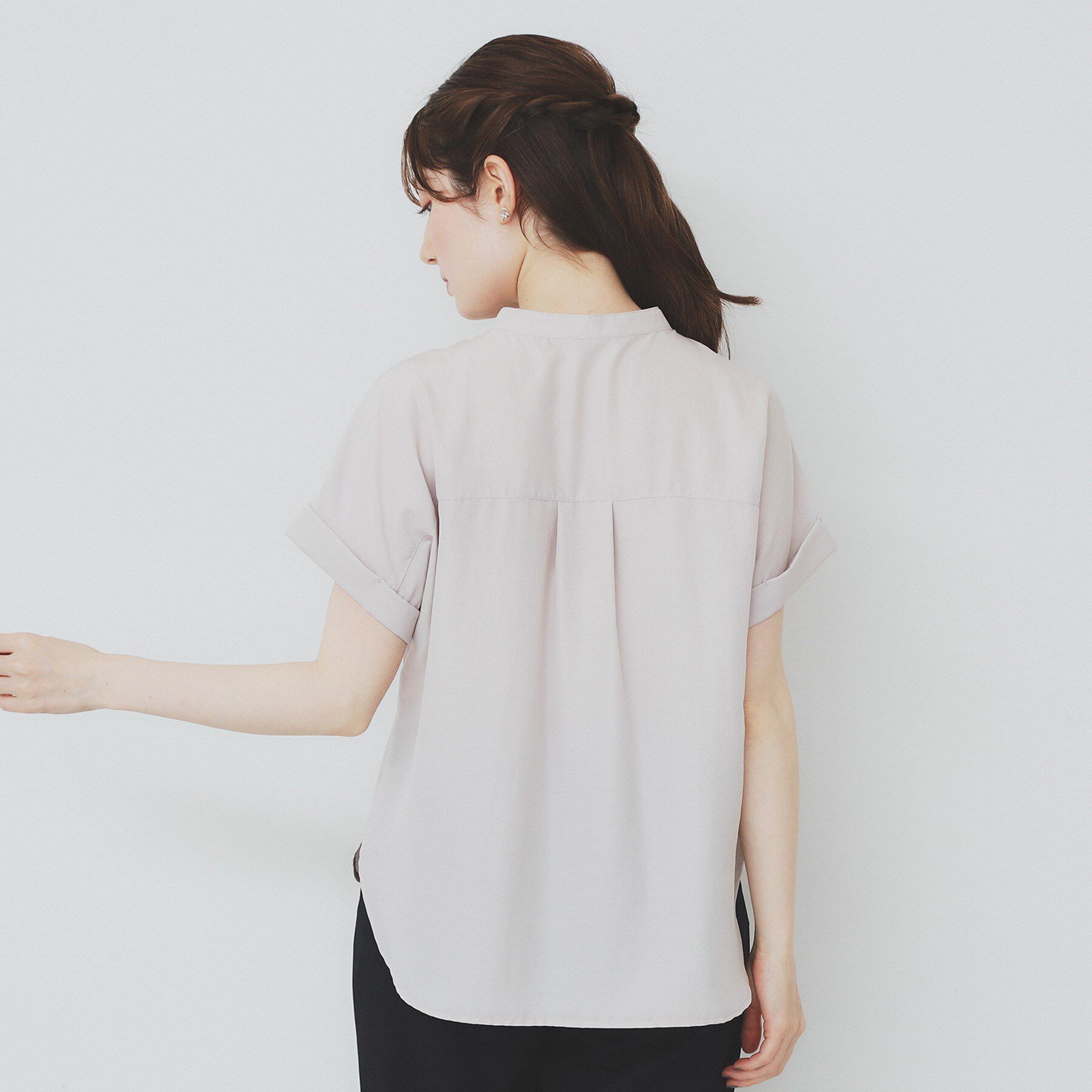 index「ダブルポケットスキッパーブラウス【洗濯機洗い可/イージーアイロン】」|シャツ・ブラウス|