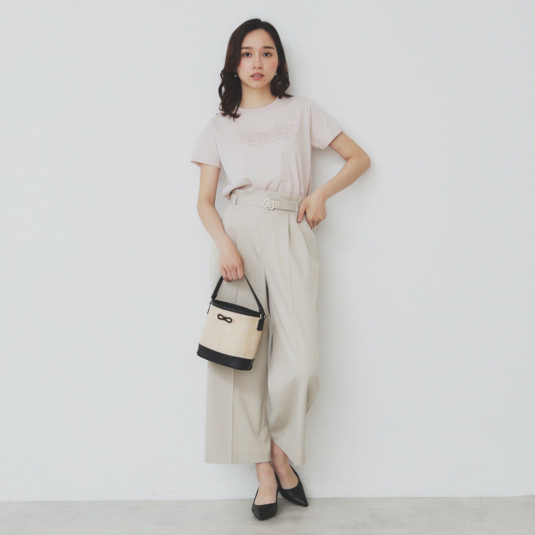 index「フロントロゴ刺繍Tシャツ【UVケア/洗濯機洗い可/接触冷感】」|Tシャツ・カットソー|