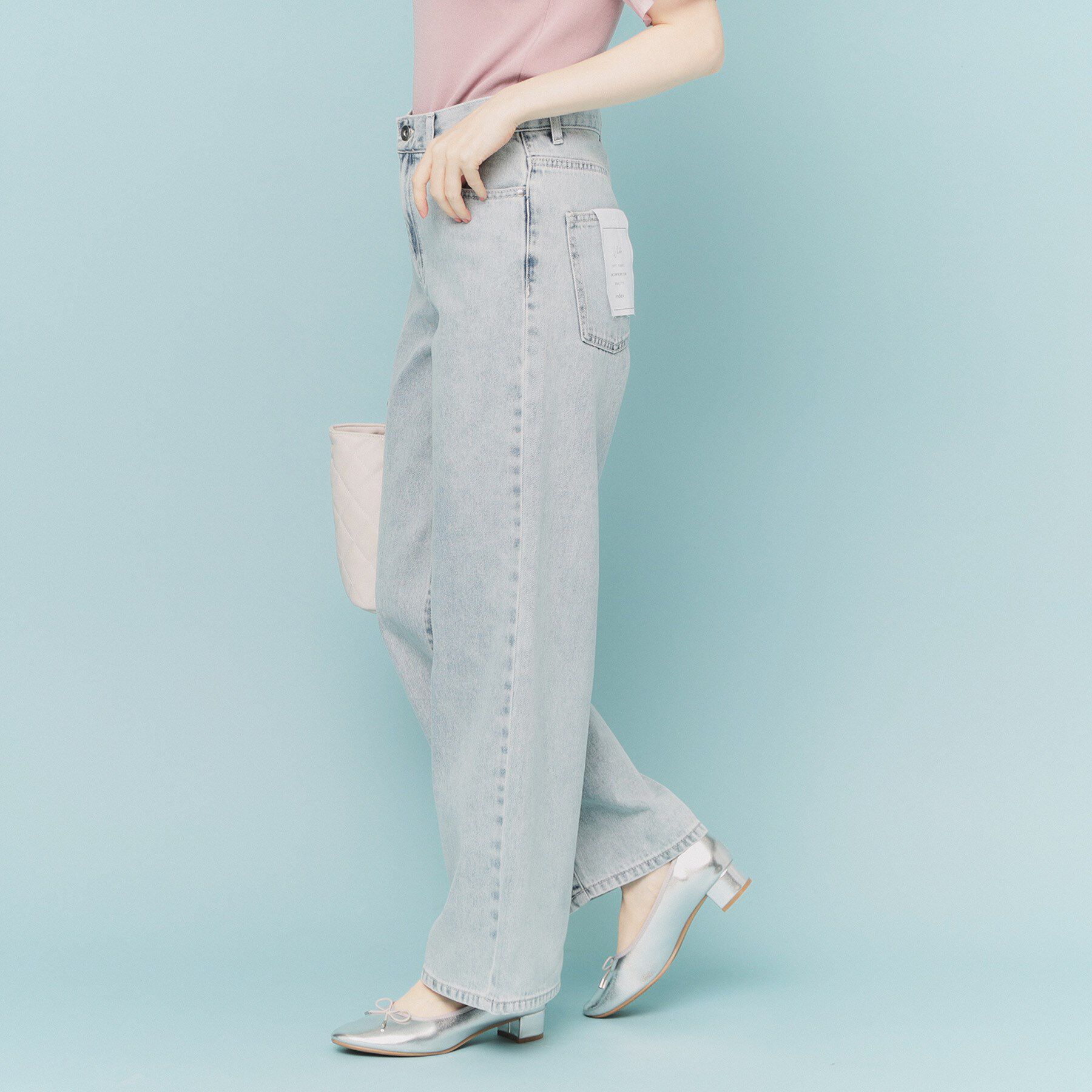 index「《丈が選べる》デニムバギーパンツ【洗濯機洗い可】」|デニム|