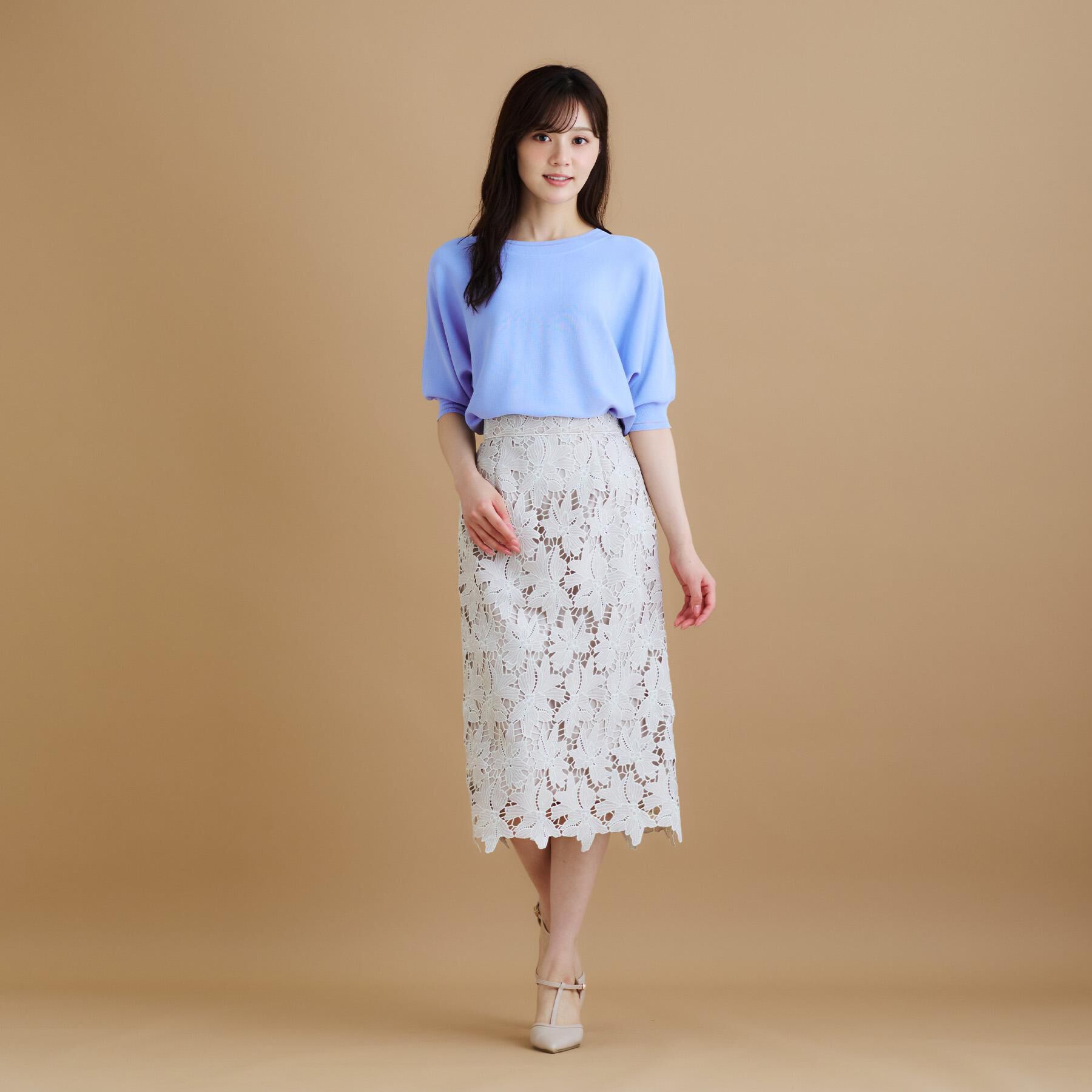 index「《5色展開》前後2WAY ドルマンスリーブニット【UVケア/抗ピル/洗濯機洗い可】」|ニット・セーター|