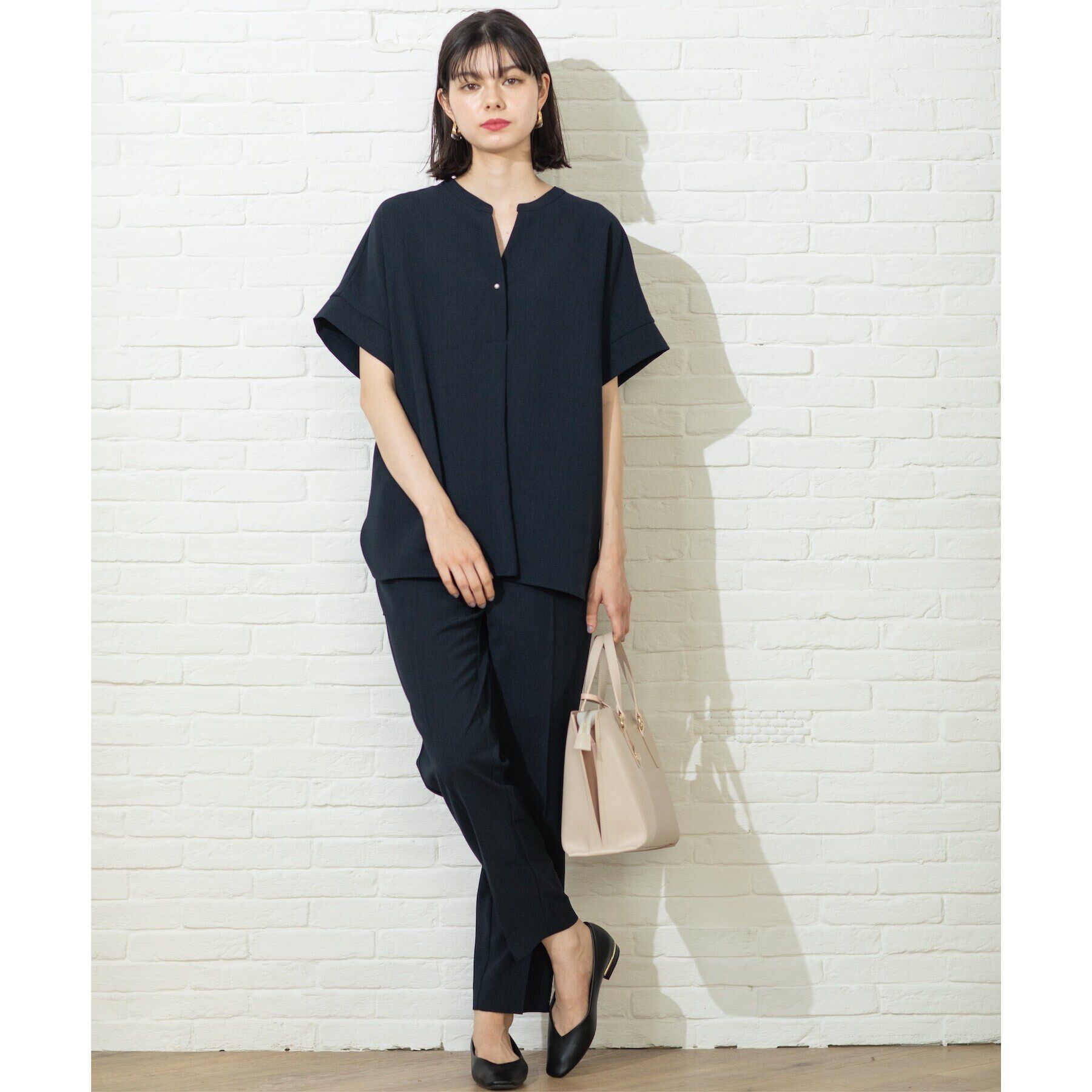 OPAQUE.CLIP「≪SS-LLsize≫ ストレッチ美脚イージーテーパードパンツ/セットアップ対応 【防シワ/抗ピル/」|その他|