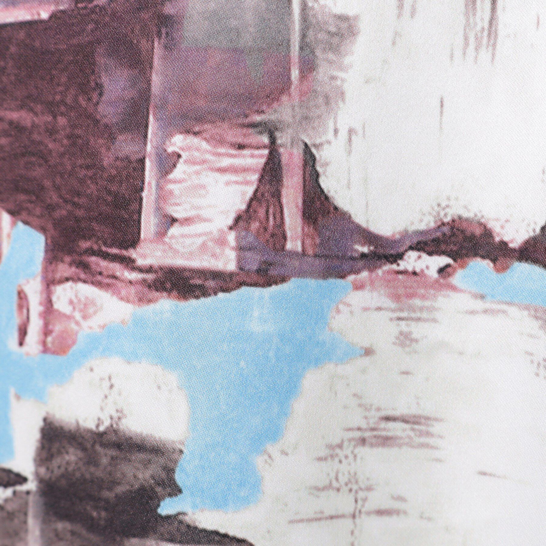 OPAQUE.CLIP「幾何プリント サテンナローフレアスカート【洗濯機洗い可】」|スカート|