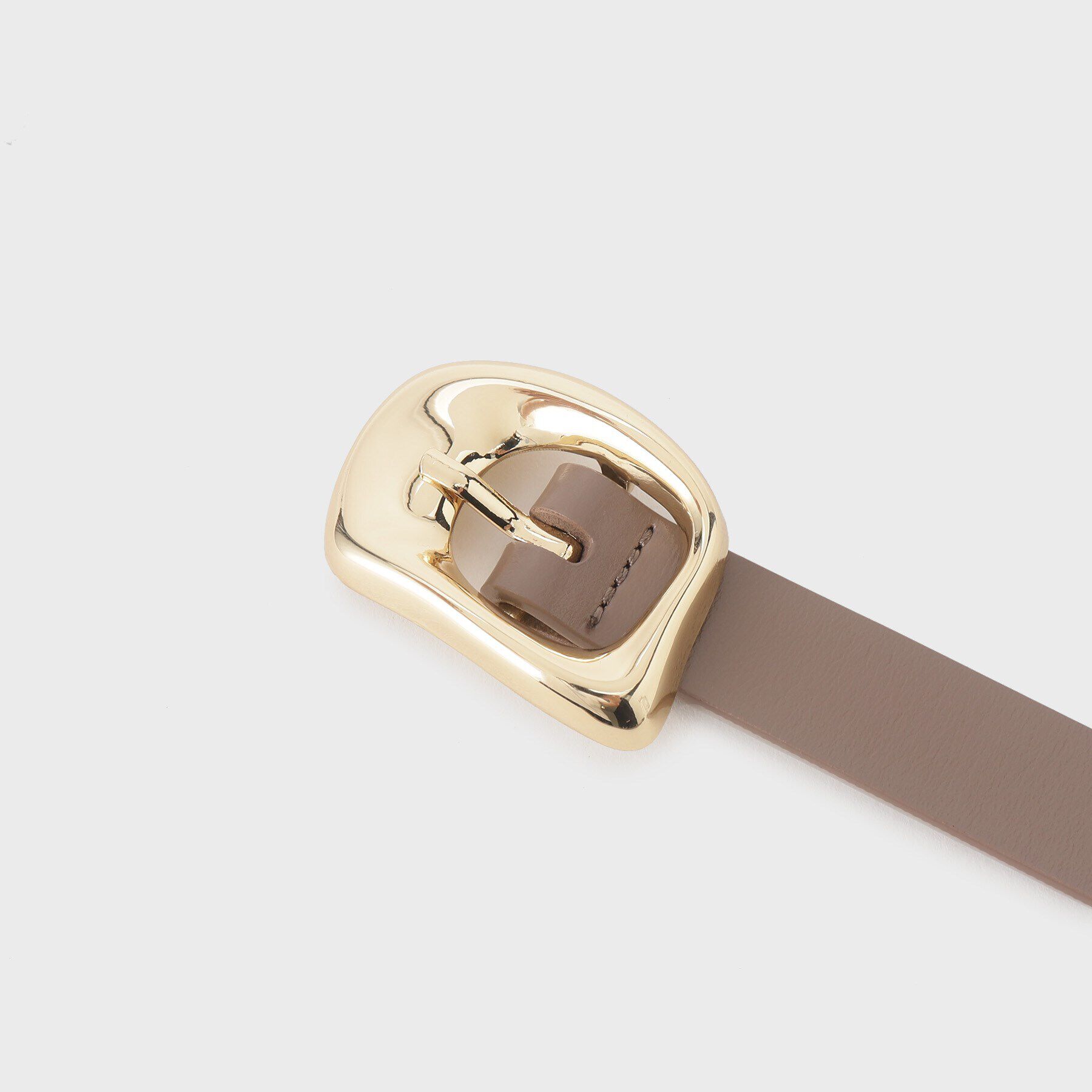 OPAQUE.CLIP「変形メタル幅細ベルト」|ベルト|