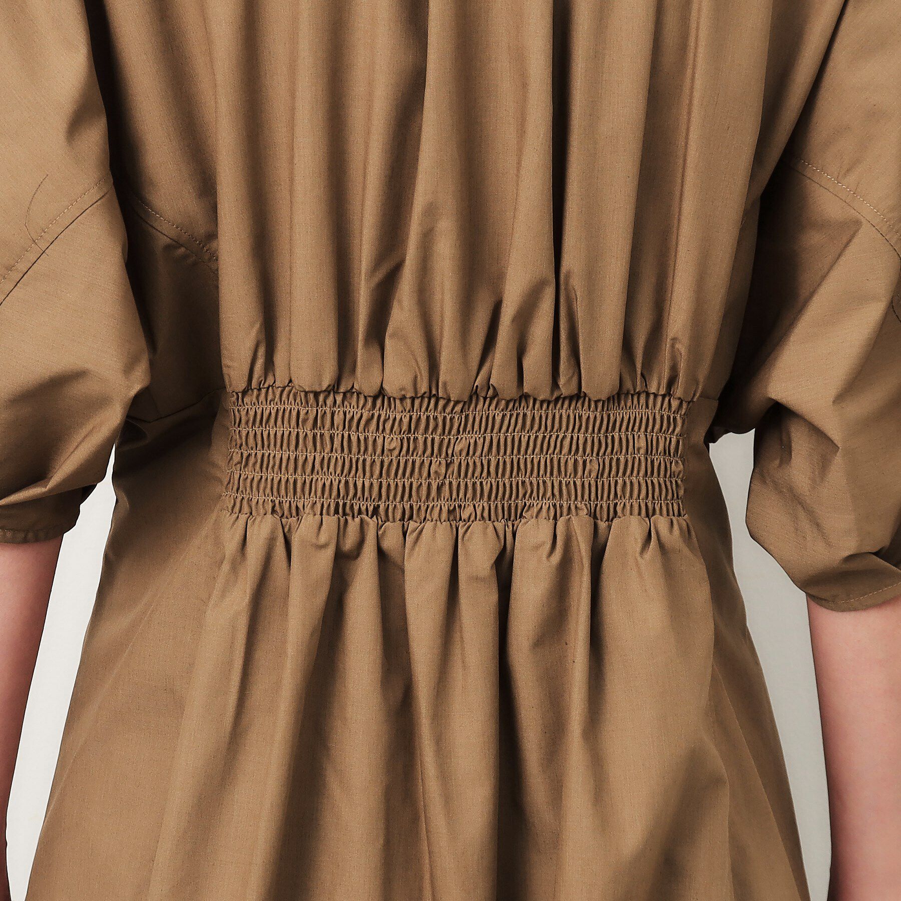 OPAQUE.CLIP「ドルマンスリーブシャツワンピース【洗濯機洗い可】」|ワンピース|