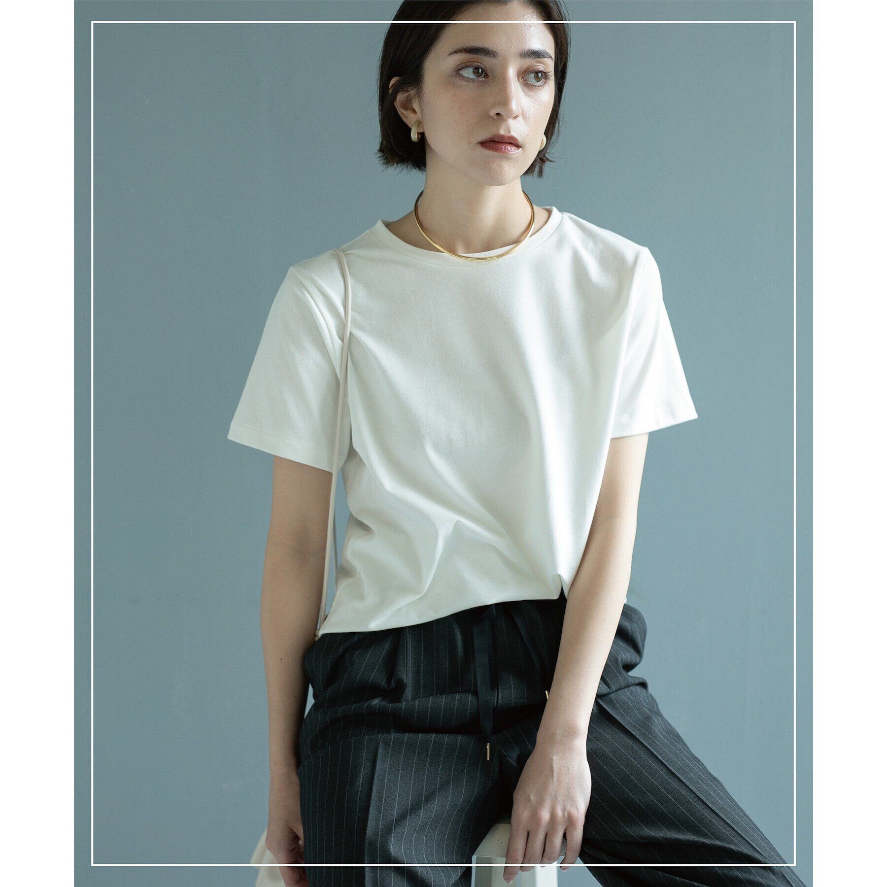 OPAQUE.CLIP「ベーシックTシャツ【接触冷感／UVケア／汗染み防止】」|Tシャツ・カットソー|