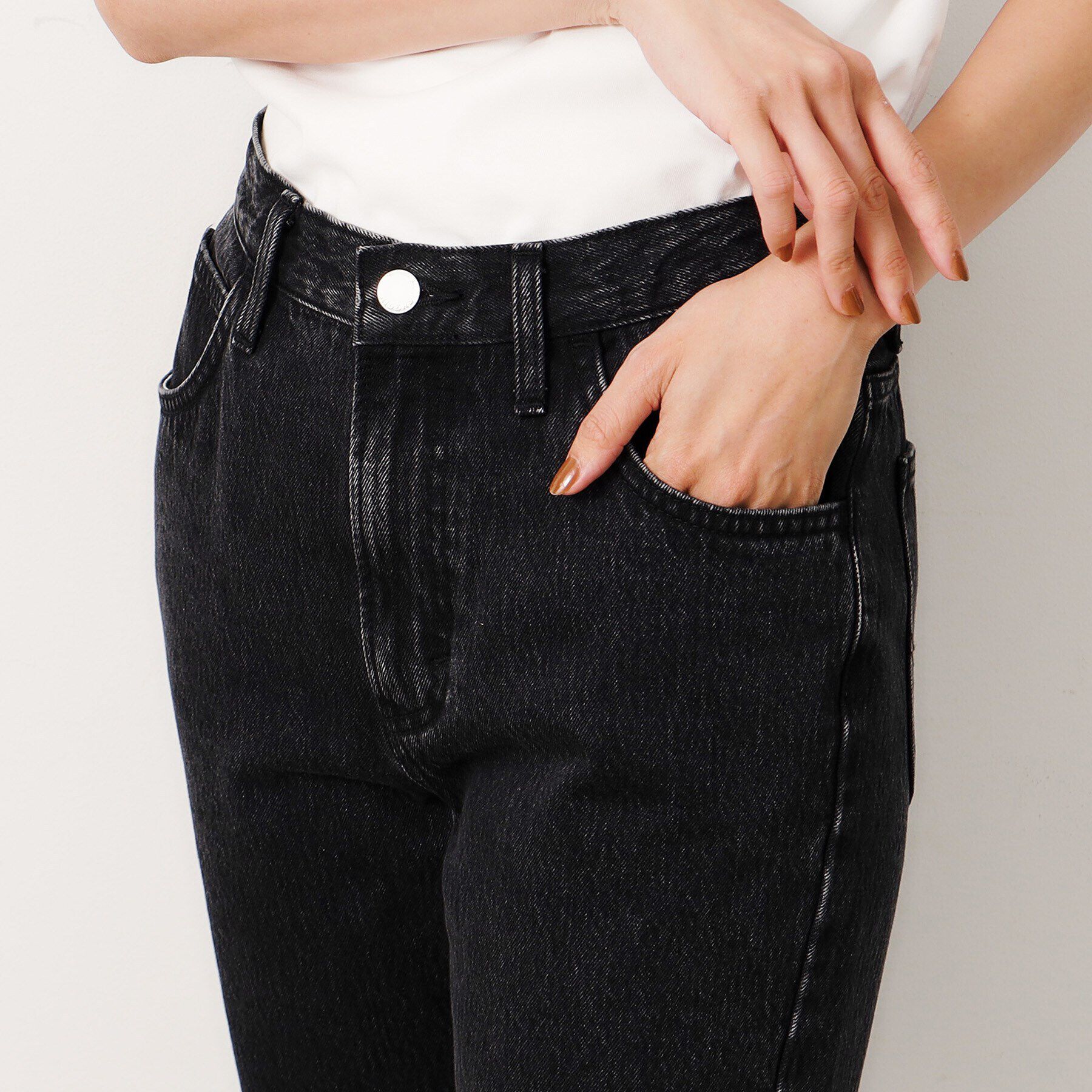 OPAQUE.CLIP「≪Lee別注≫ステップヘムテーパードデニムパンツ」|デニム|