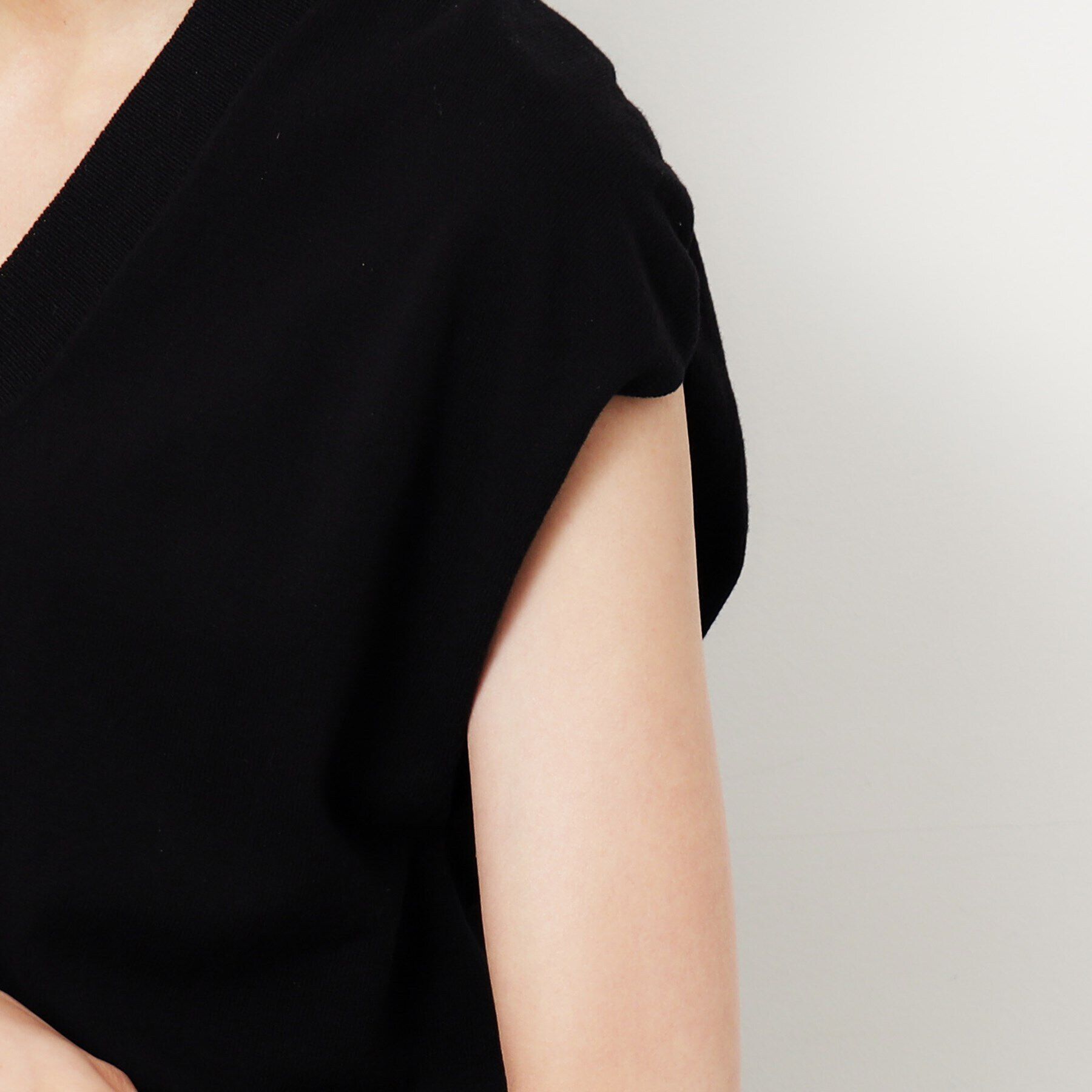 OPAQUE.CLIP「Vネックニットベスト/セットアップ対応【洗濯機洗い可】」|ベスト・ジレ|