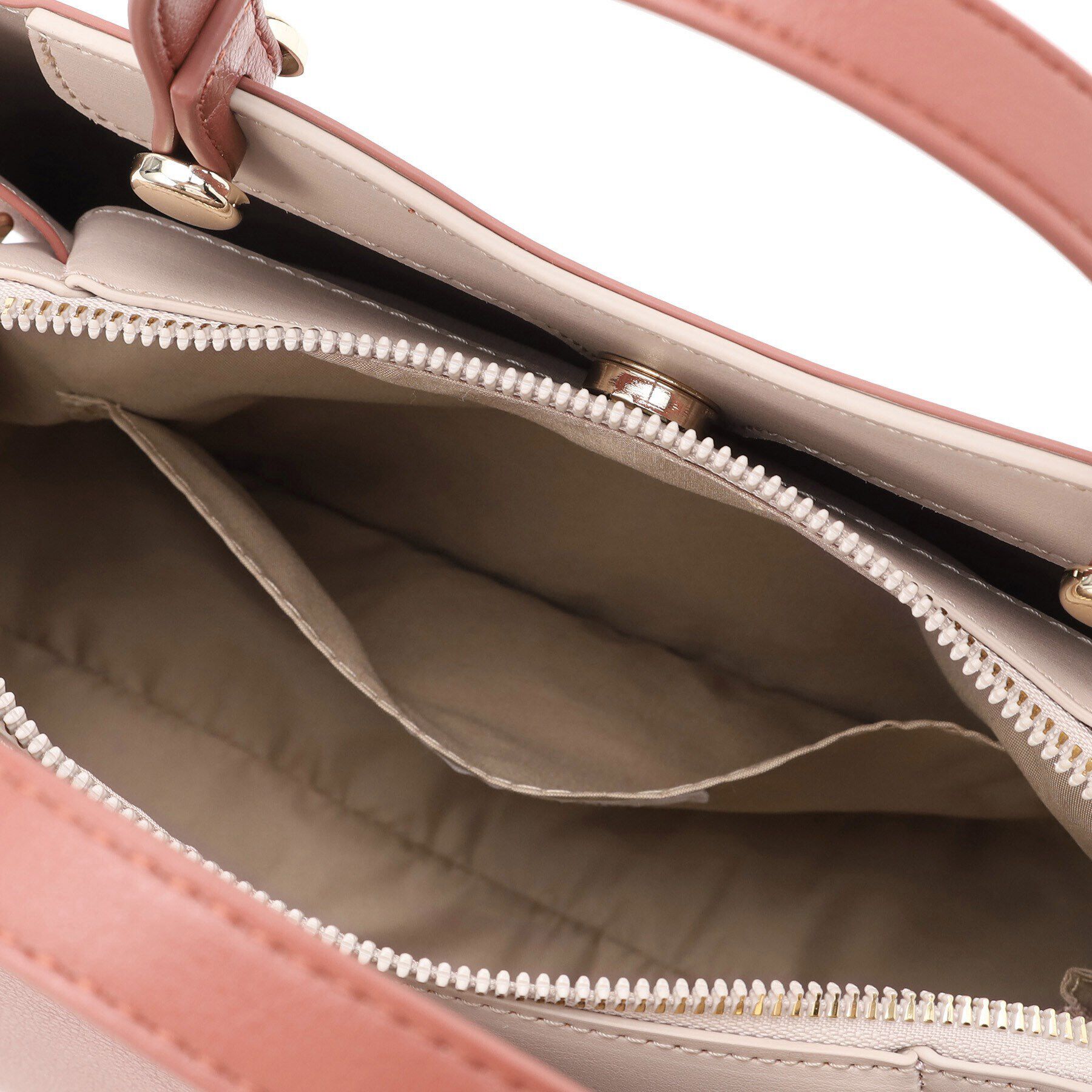 OPAQUE.CLIP「【2WAY】スムース合皮バイカラーミドルボストンバッグ」|ボストンバッグ|