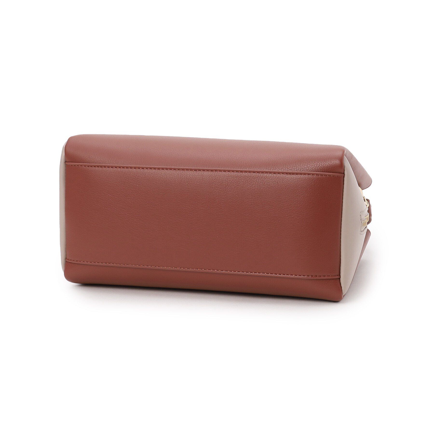 OPAQUE.CLIP「【2WAY】スムース合皮バイカラーミドルボストンバッグ」|ボストンバッグ|