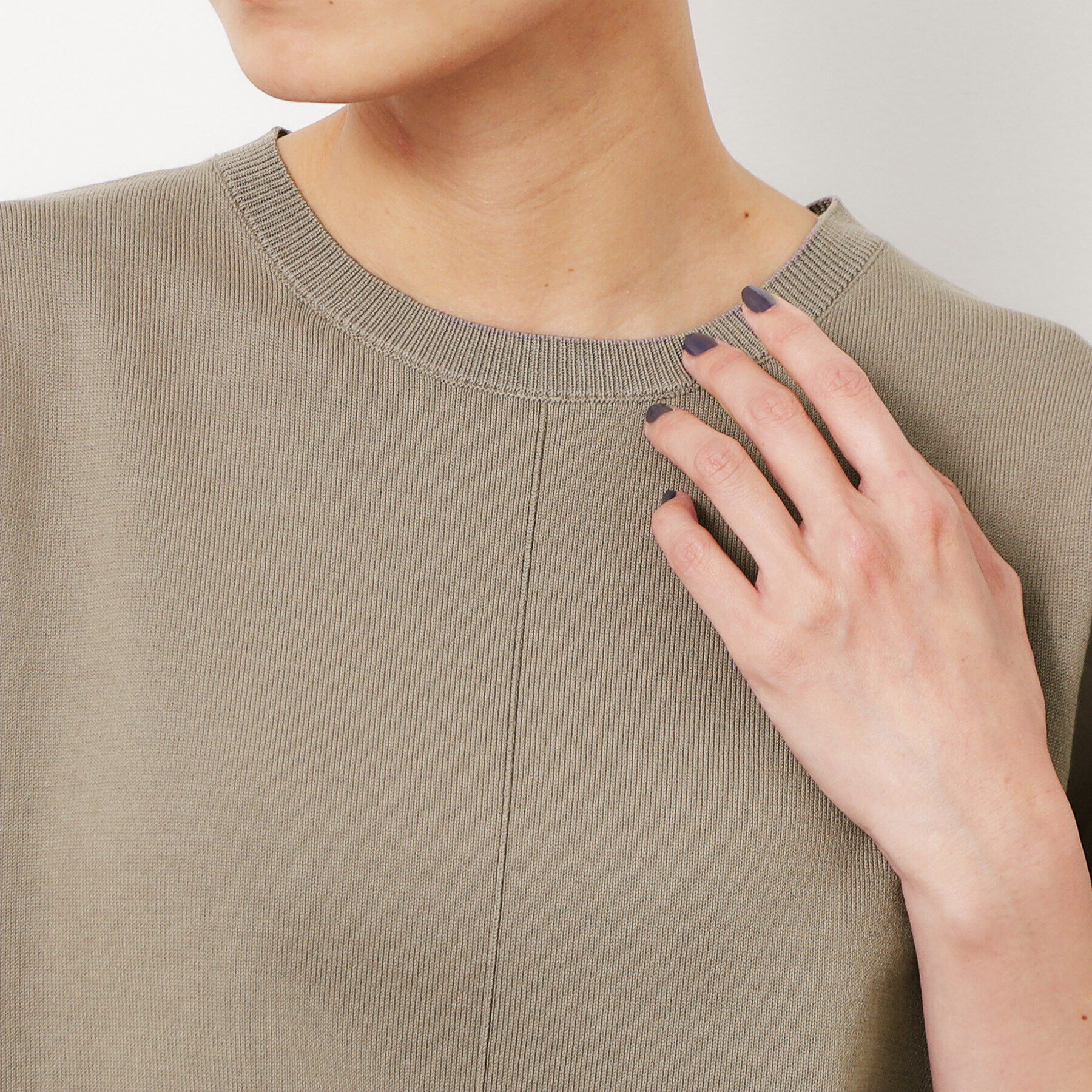 OPAQUE.CLIP「フハクスリーブドッキングニット【洗濯機洗い可/抗ピル】」|ニット・セーター|