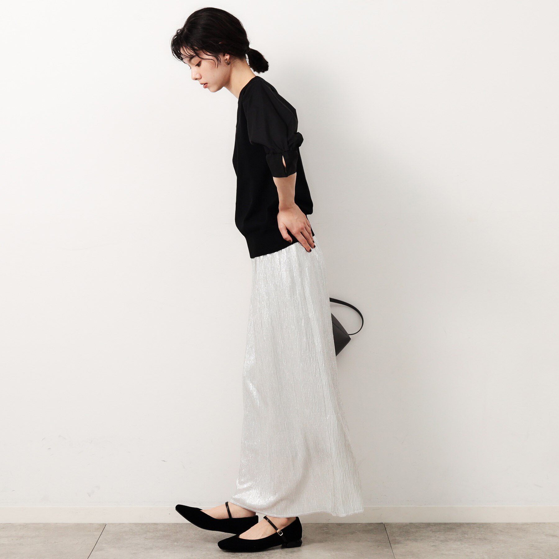 OPAQUE.CLIP「フハクスリーブドッキングニット【洗濯機洗い可/抗ピル】」|ニット・セーター|