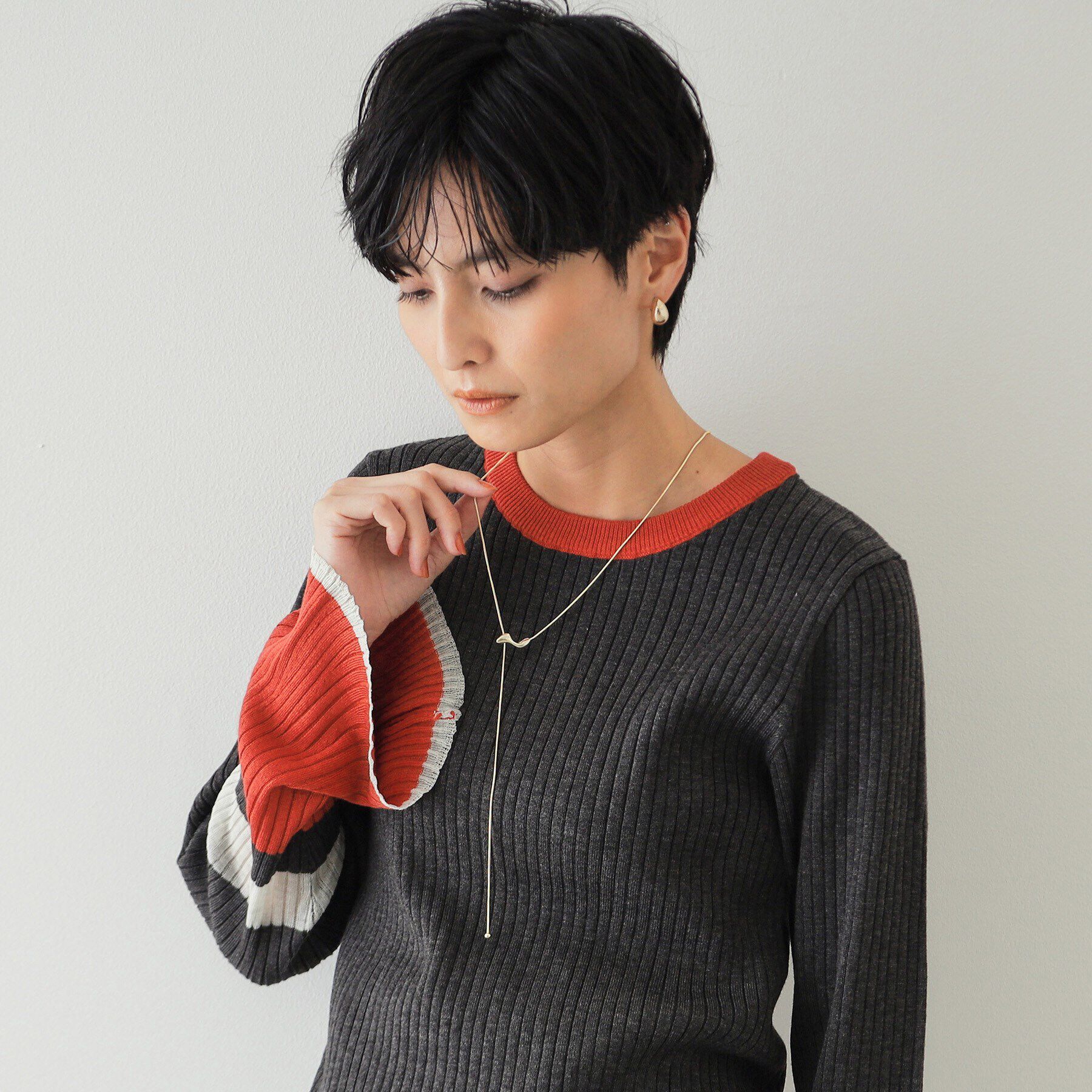 OPAQUE.CLIP「ビーンズスライドネックレス」|ネックレス|