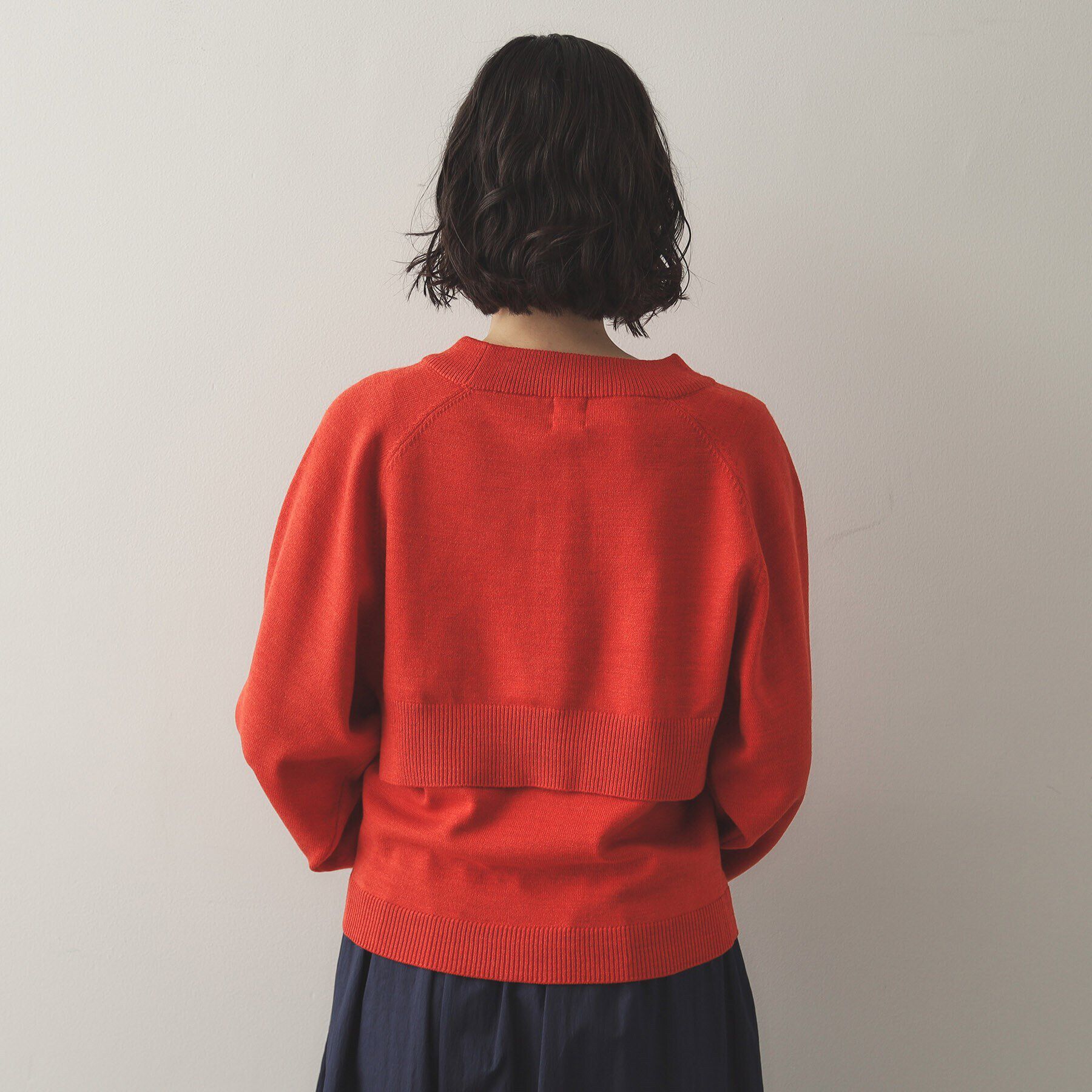 OPAQUE.CLIP「《ツインセット》ボレロ&times;ノースリーブニット【洗濯機洗い可】」|ニット・セーター|