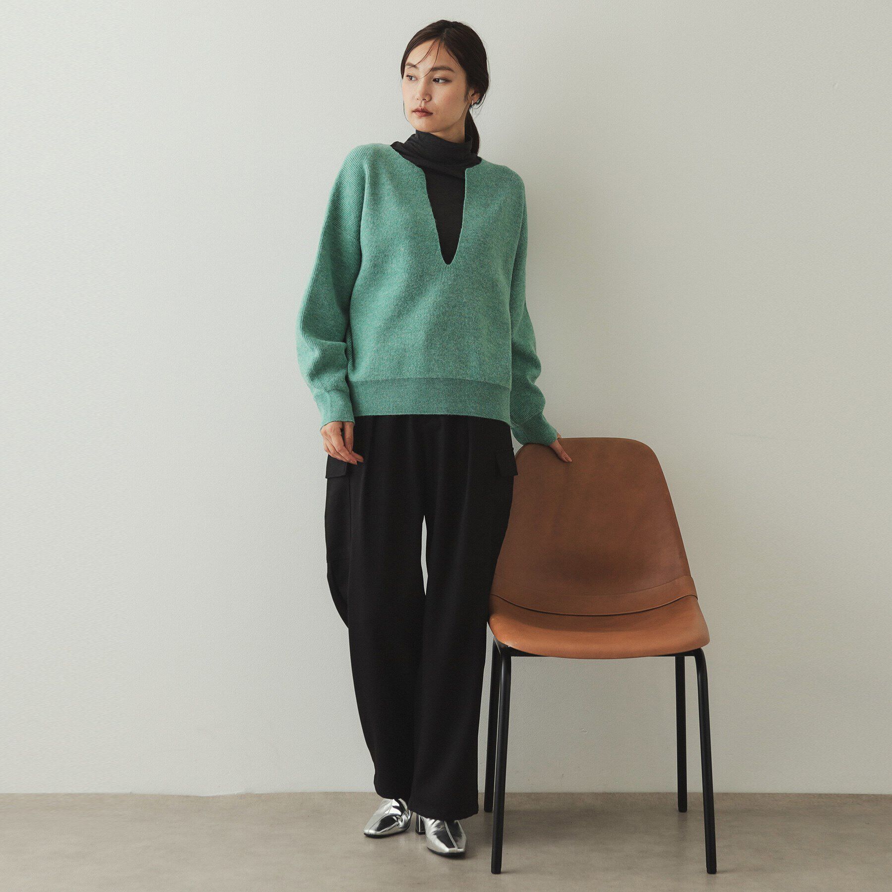 OPAQUE.CLIP「ウールライクカーゴパンツ【洗濯機洗い可】」|その他|